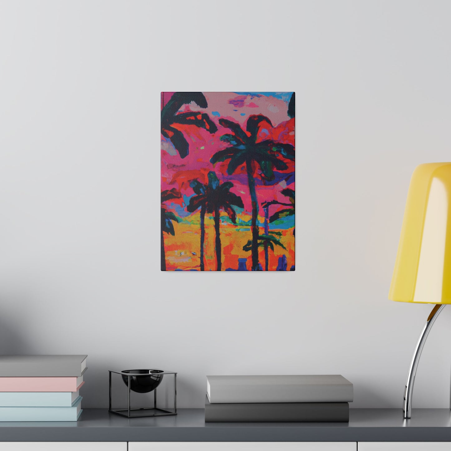 2821A - Miami Beach Sunset Painting Print | Miami | Beach | Sunset | Poster | Home Decor | Wall Art | Canvas