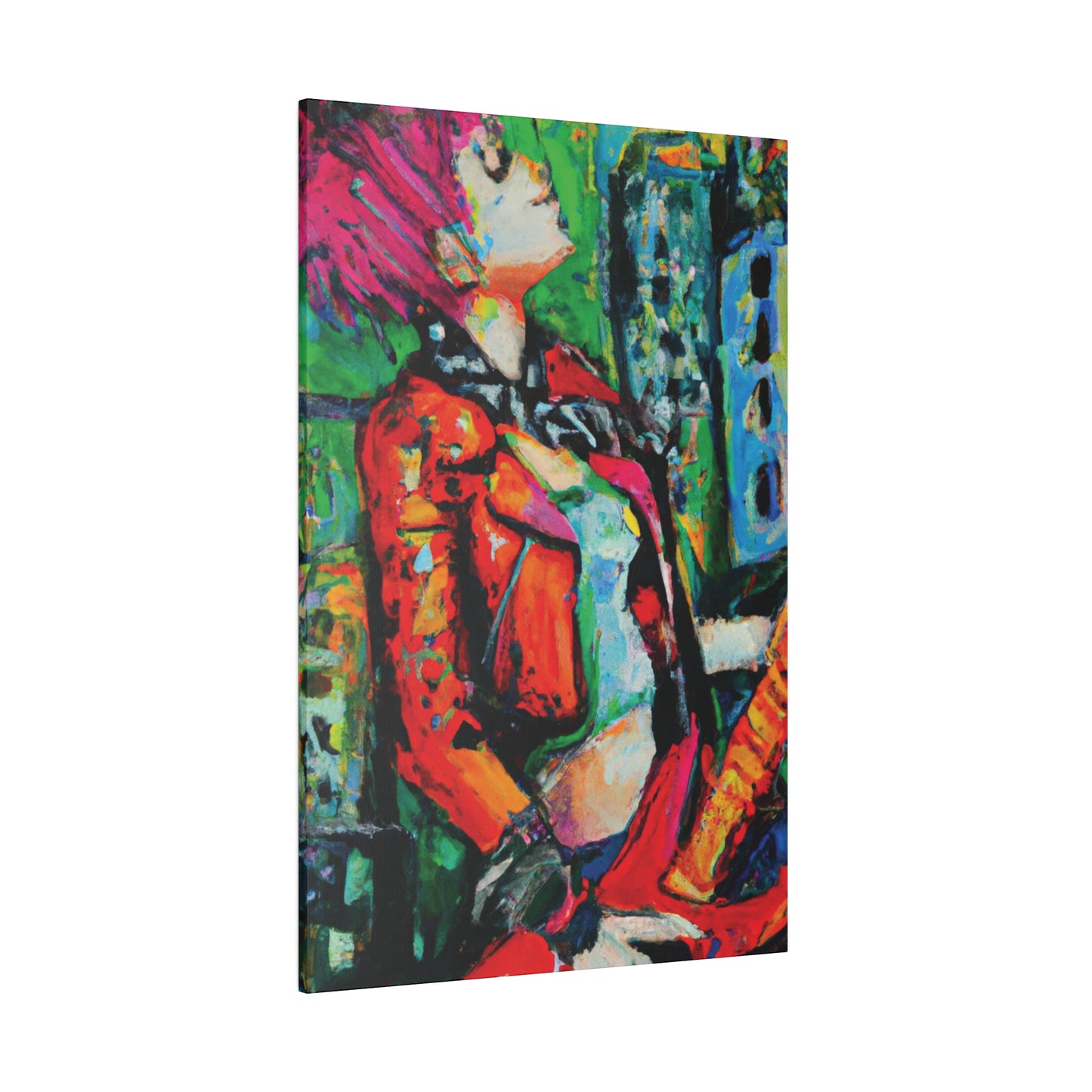 8573P - Rockstar Oil Painting Style Print | Poster | Home Decor | Wall Art | Music Art | Canvas