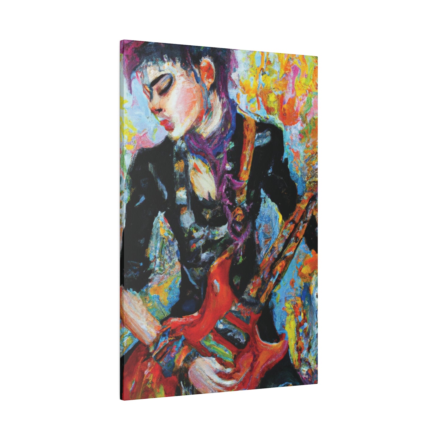 7123G - Rockstar Oil Painting Style Print | Poster | Home Decor | Wall Art | Music Art | Canvas