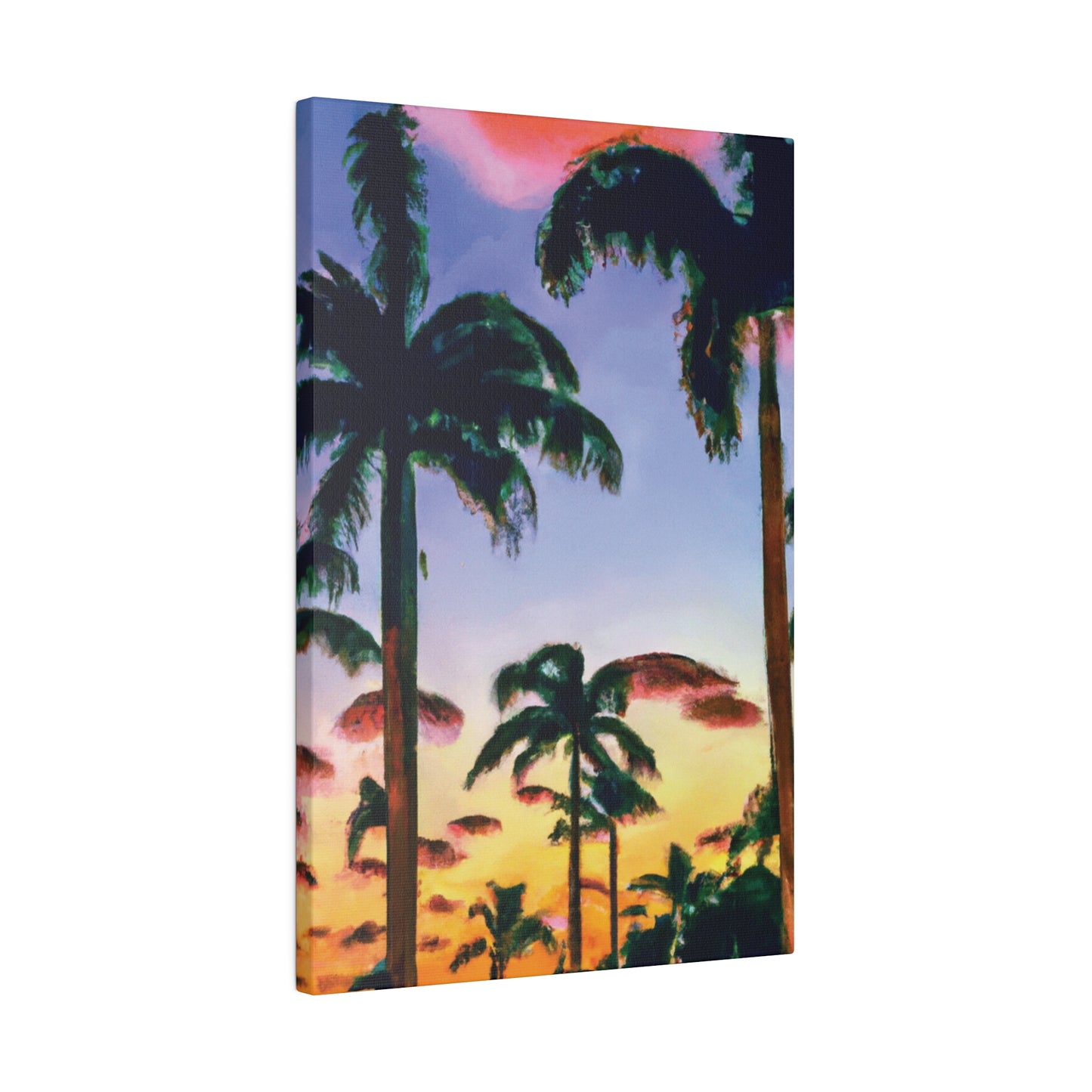 5202J - Miami Beach Sunset Painting Print | Miami | Beach | Sunset | Poster | Home Decor | Wall Art | Canvas