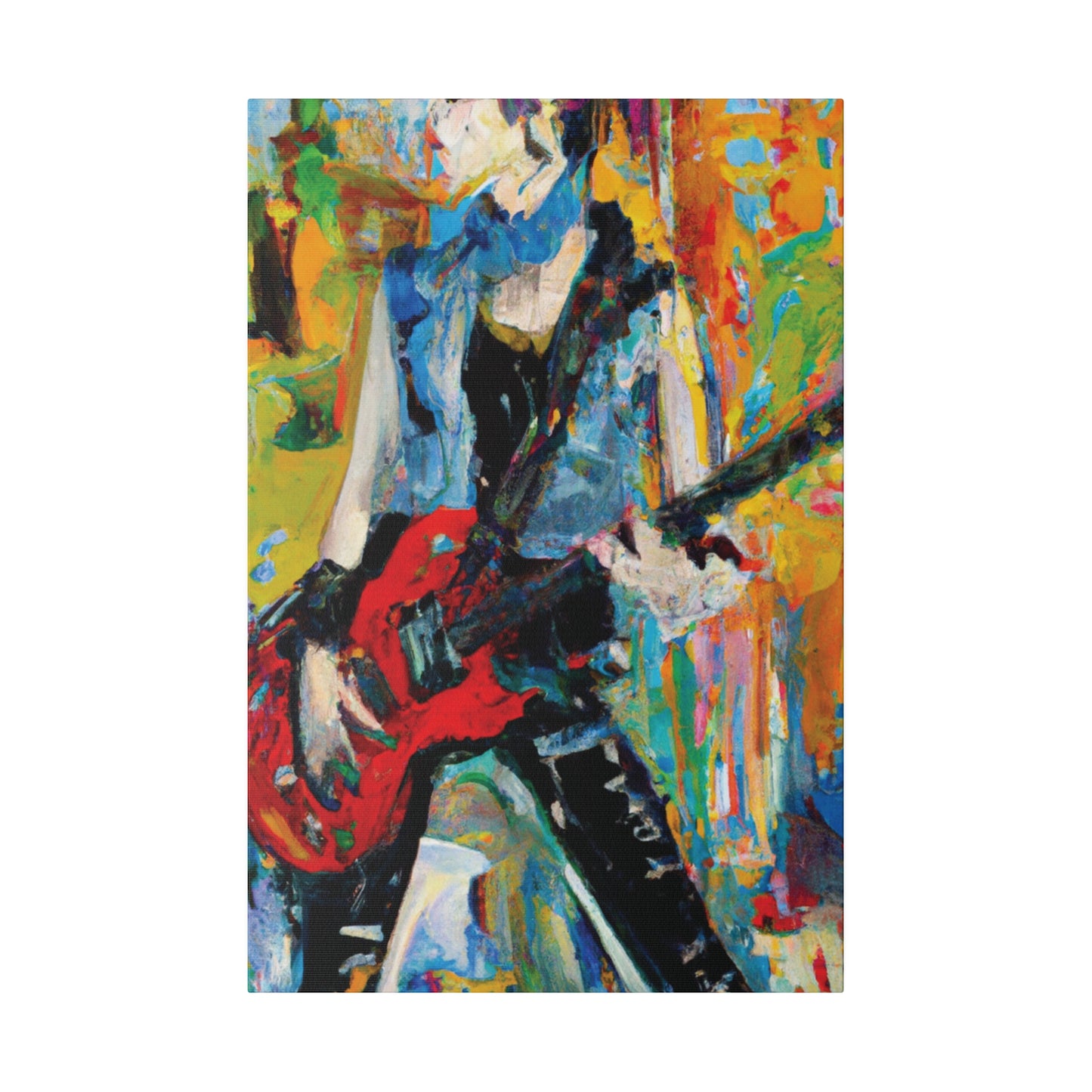 4721P - Rockstar Oil Painting Style Print | Poster | Home Decor | Wall Art | Music Art | Canvas