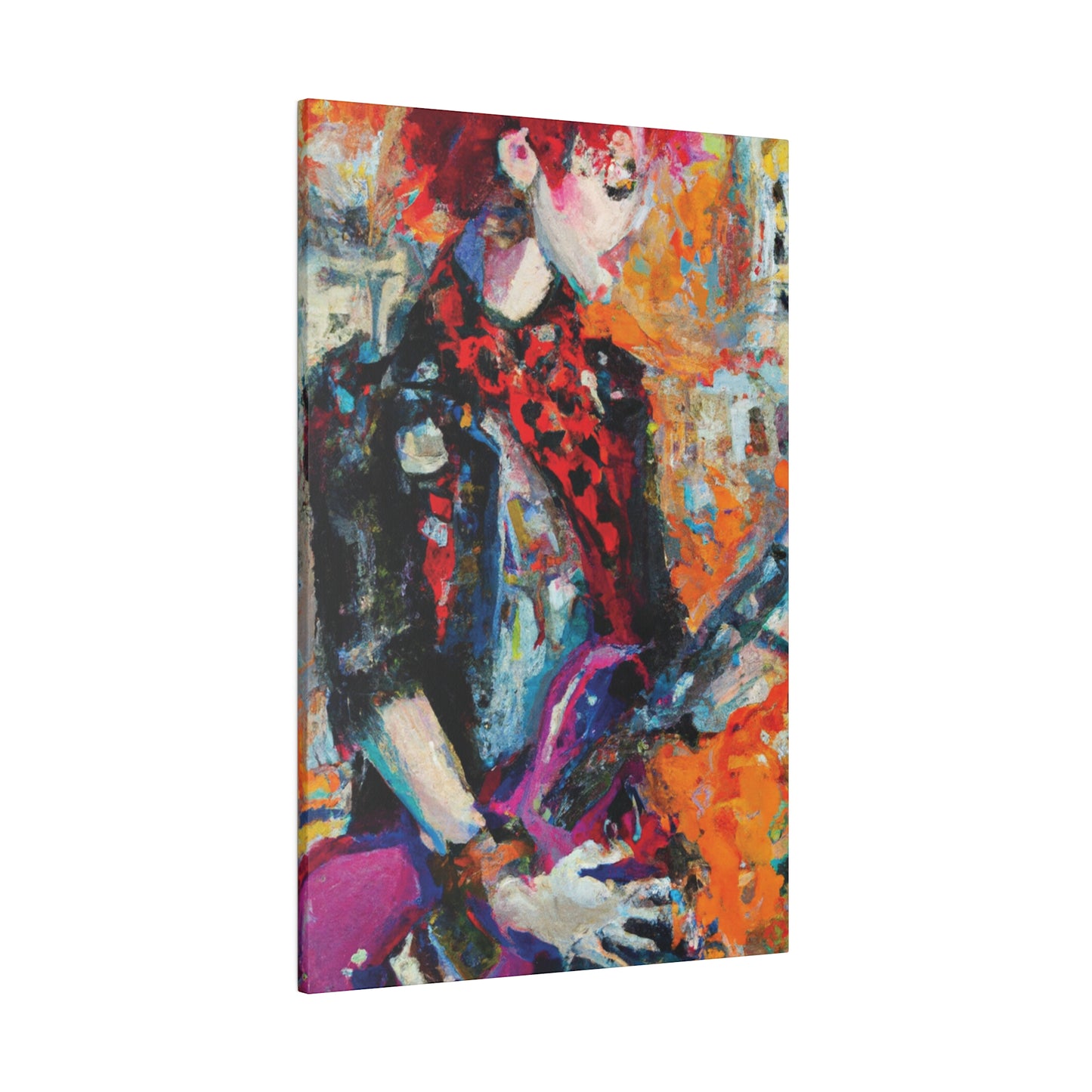 9348Q - Rockstar Oil Painting Style Print | Poster | Home Decor | Wall Art | Music Art | Canvas