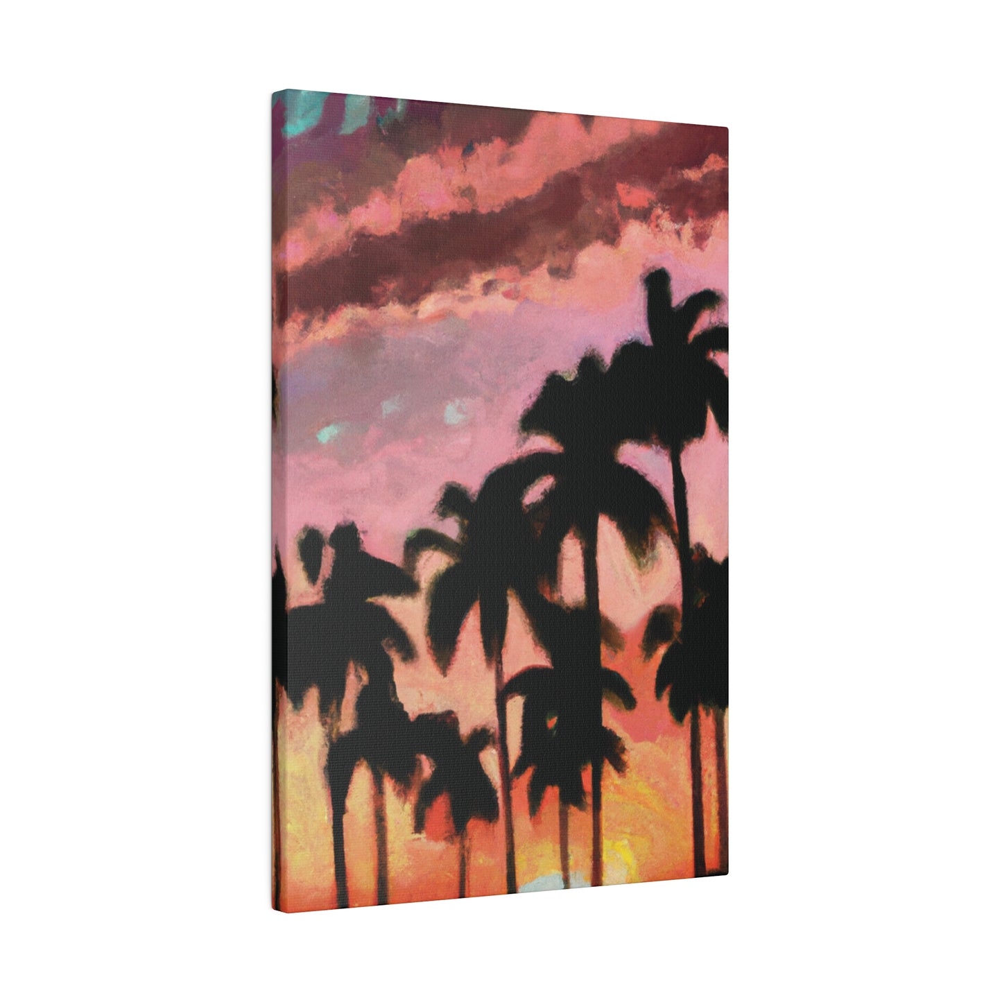 8559Q - Miami Beach Sunset Painting Print | Miami | Beach | Sunset | Poster | Home Decor | Wall Art | Canvas
