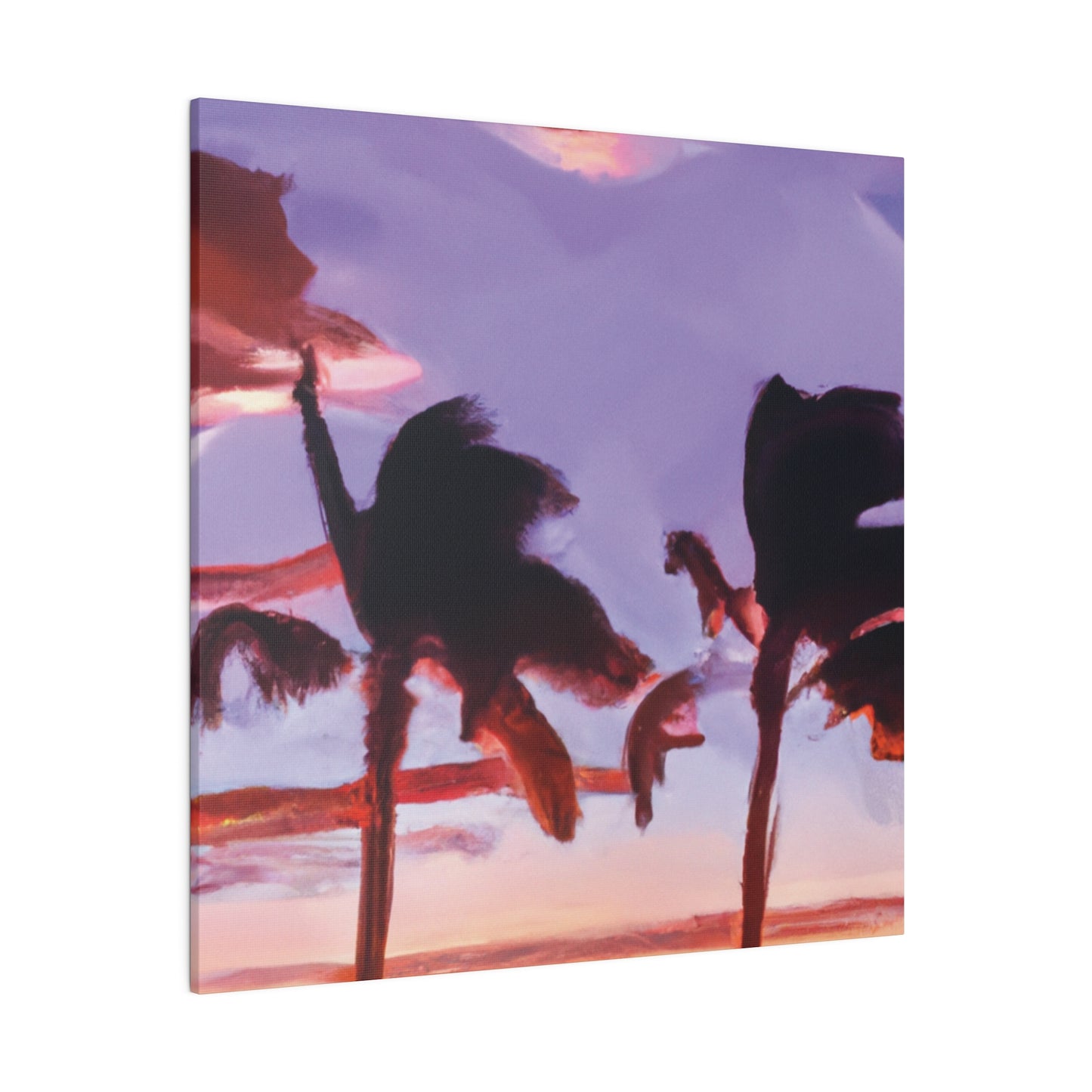 7491X - Miami Beach Sunset Painting Print | Miami | Beach | Sunset | Poster | Home Decor | Wall Art | Canvas