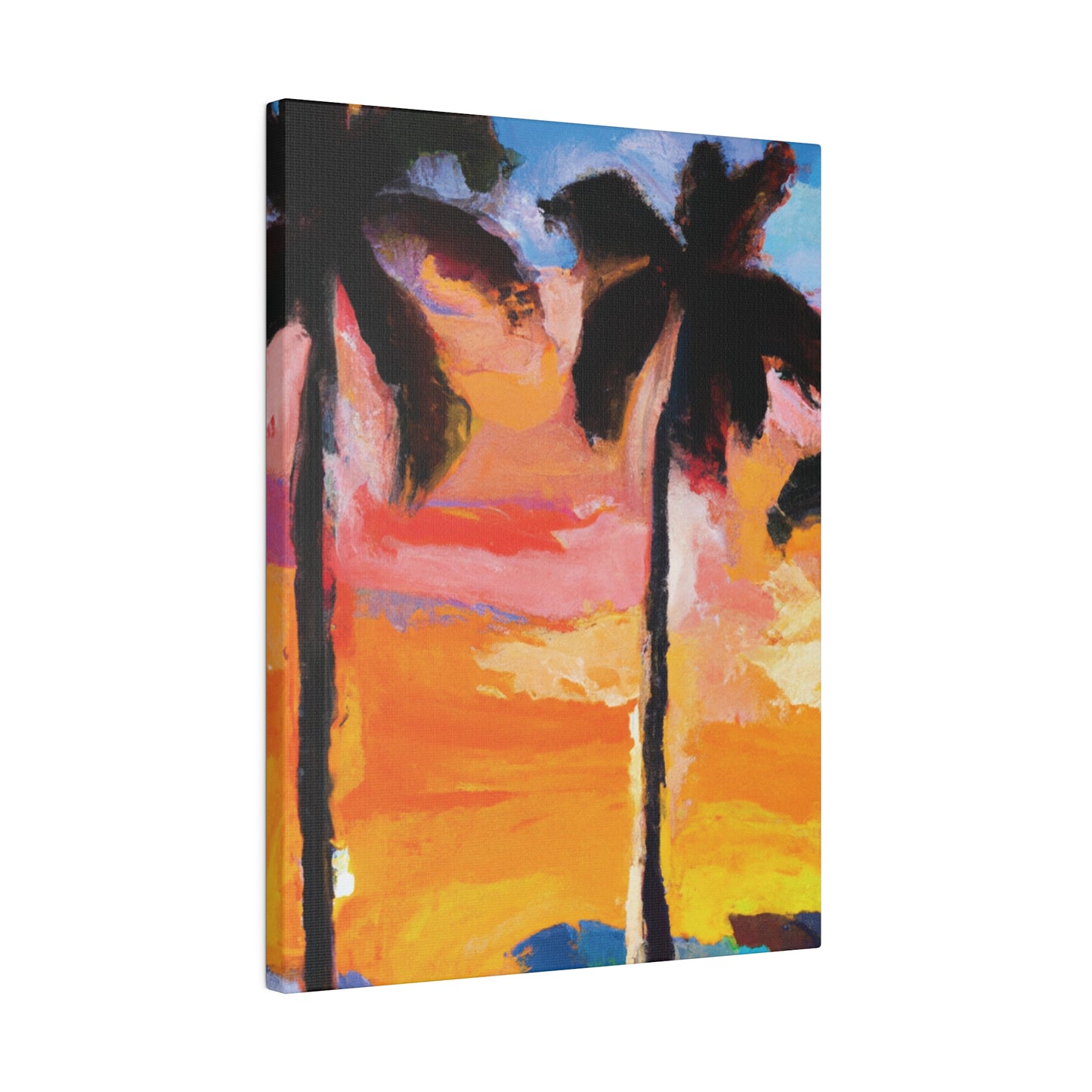 3236E - Miami Beach Sunset Painting Print | Miami | Beach | Sunset | Poster | Home Decor | Wall Art | Canvas