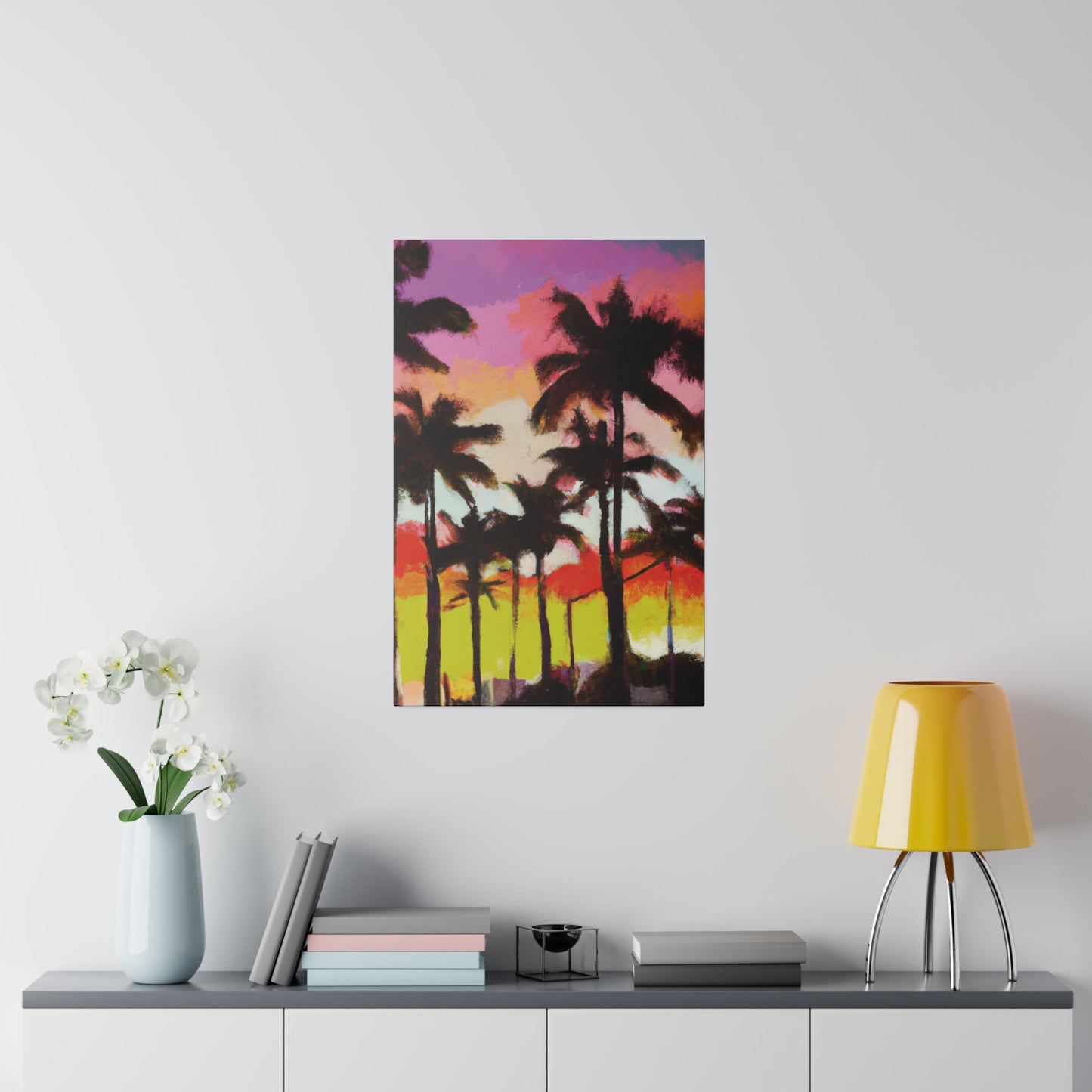 2187U - Miami Beach Sunset Painting Print | Miami | Beach | Sunset | Poster | Home Decor | Wall Art | Canvas