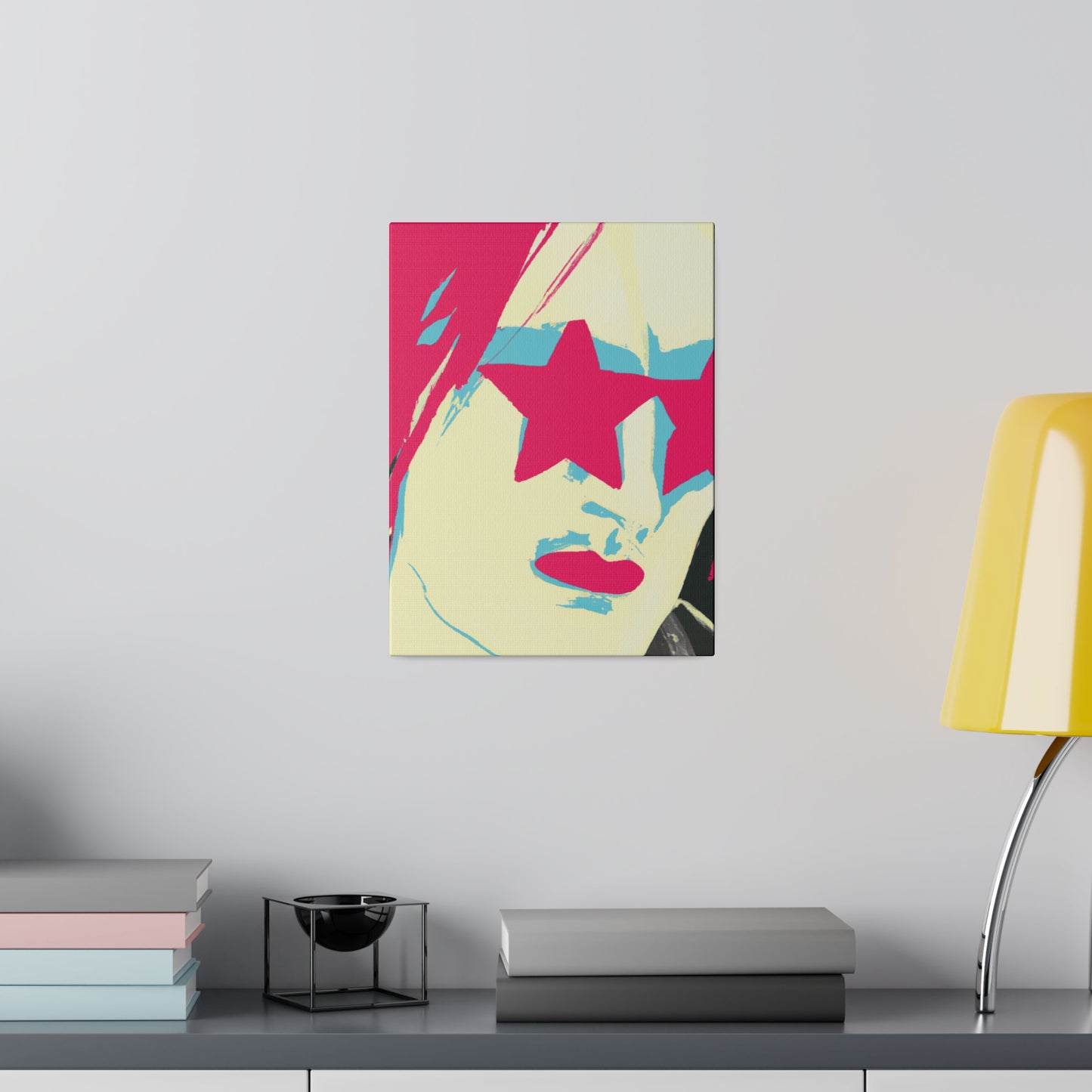 9695Y - Rockstar Painting Print | Face | Abstract | Poster | Home Decor | Wall Art | Music Art | Canvas