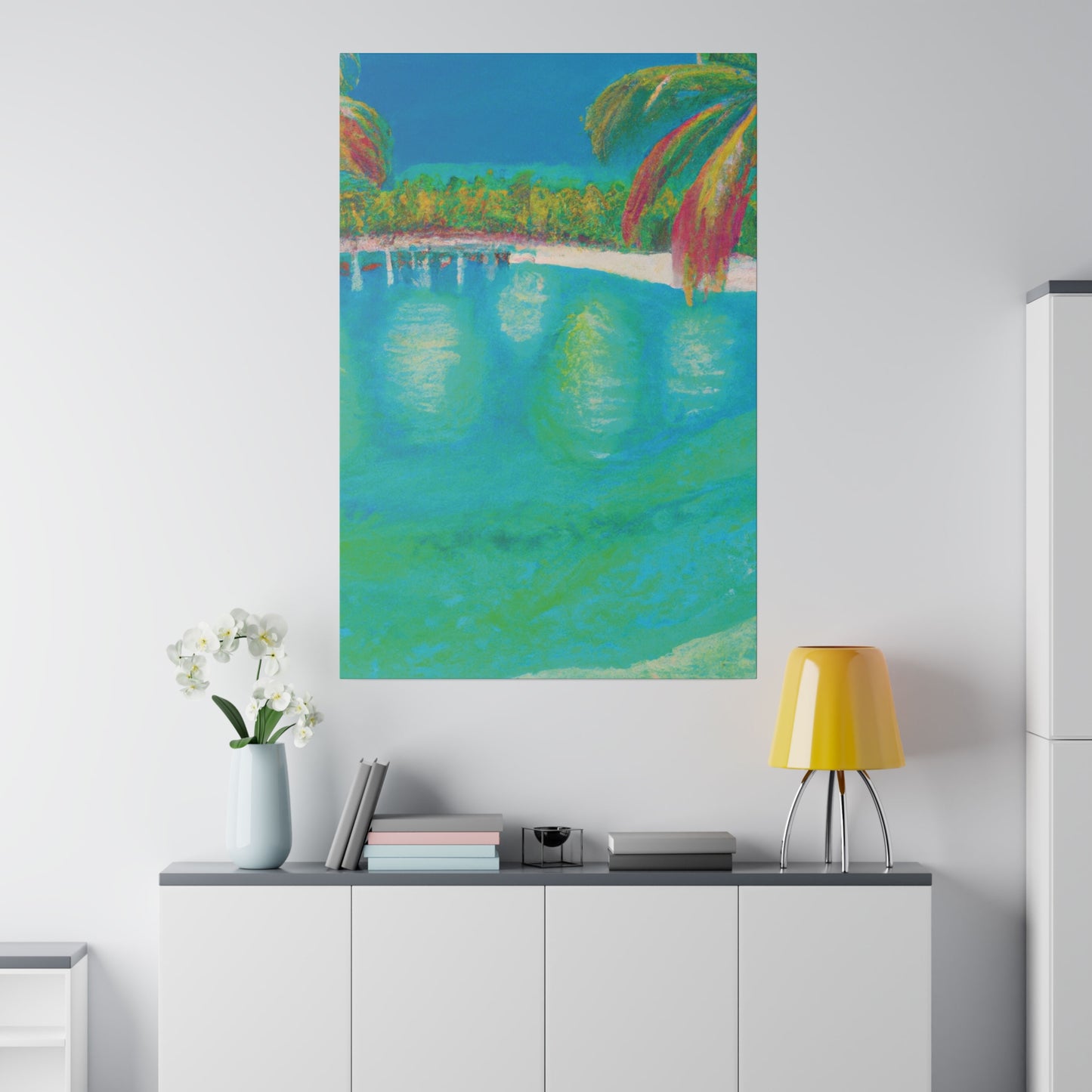 6823M - Bahamas Ocean Painting Print | Bahamas | Ocean | Beach | Poster | Home Decor | Wall Art | Canvas