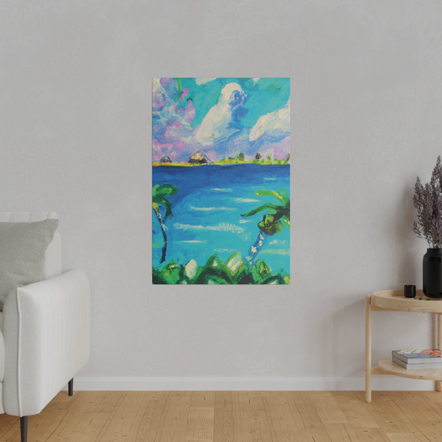 5634K - Bahamas Ocean Painting Print | Bahamas | Ocean | Beach | Poster | Home Decor | Wall Art | Canvas