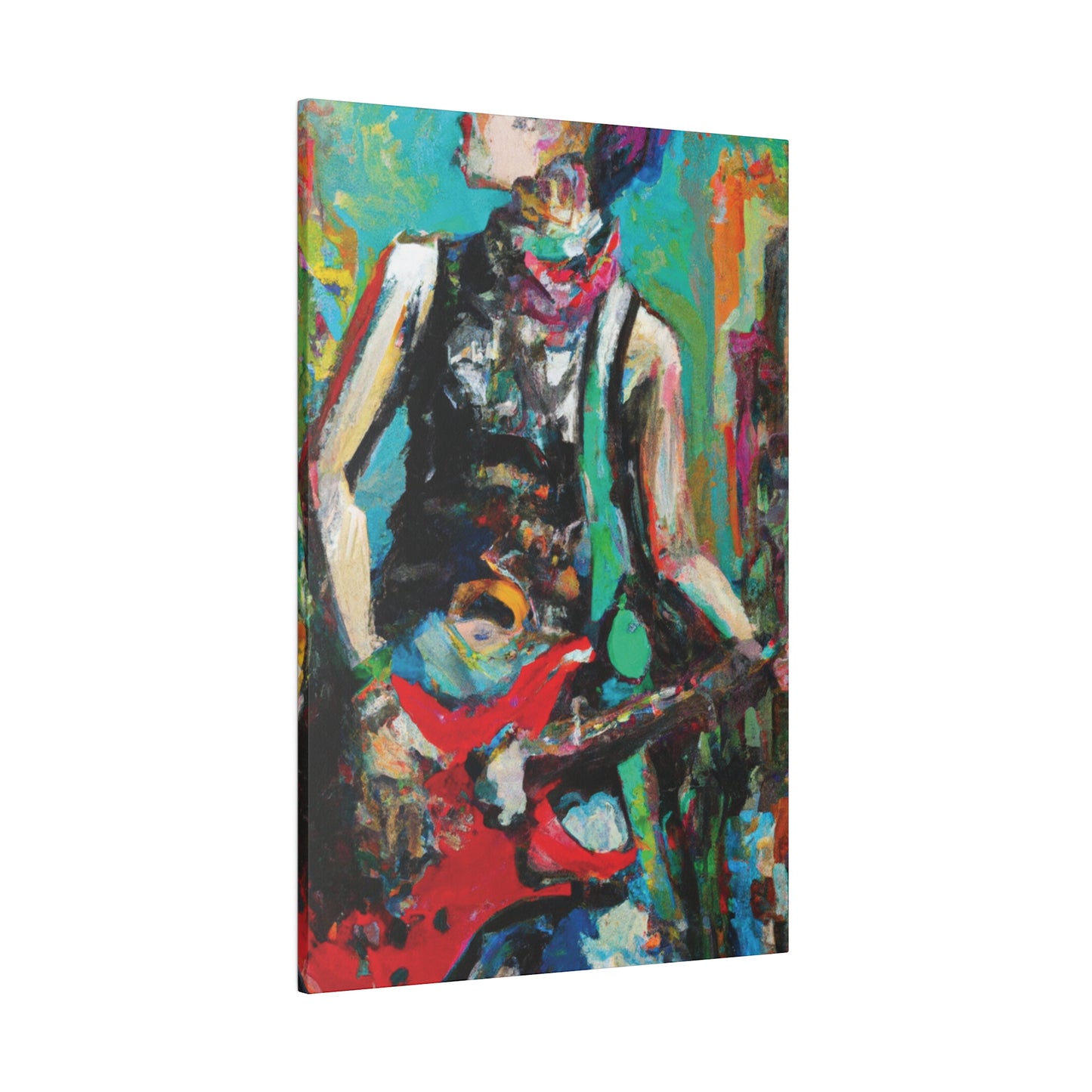 9287Z - Rockstar Oil Painting Style Print | Poster | Home Decor | Wall Art | Music Art | Canvas