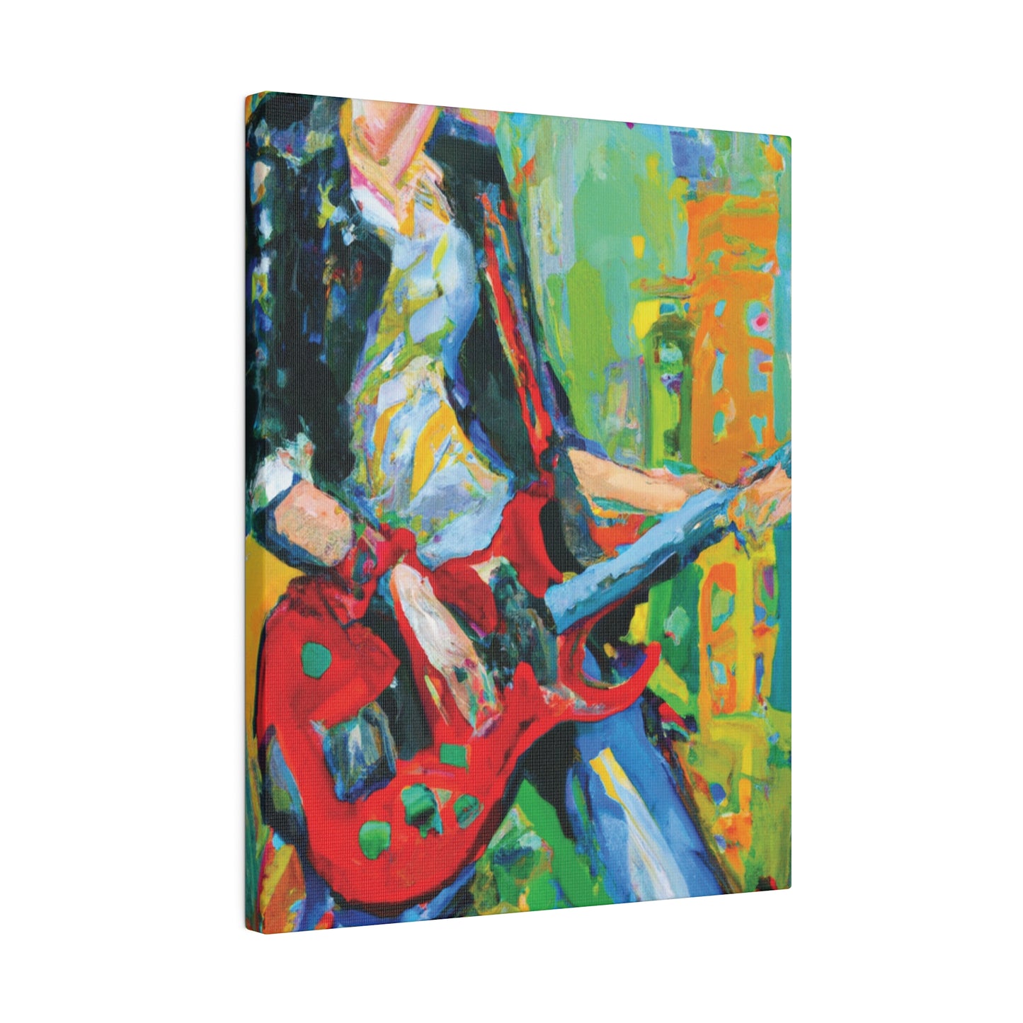 7369K - Rockstar Oil Painting Style Print | Poster | Home Decor | Wall Art | Music Art | Canvas