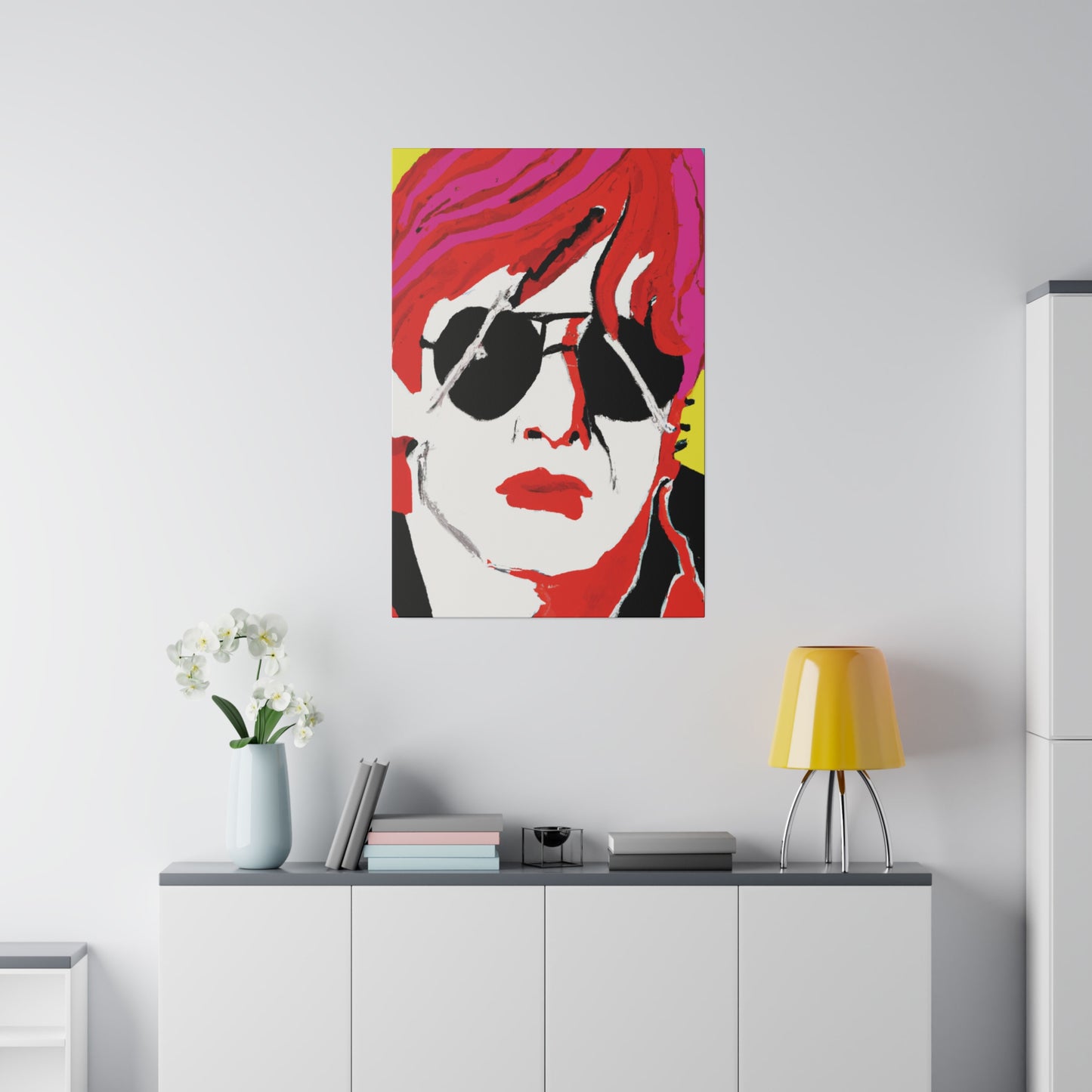 6831H - Rockstar Painting Print | Face | Abstract | Poster | Home Decor | Wall Art | Music Art | Canvas