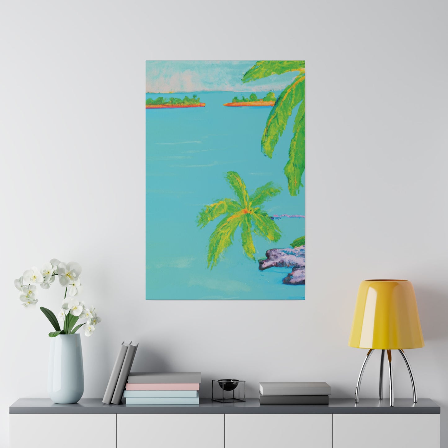 8932V - Bahamas Ocean Painting Print | Bahamas | Ocean | Beach | Poster | Home Decor | Wall Art | Canvas