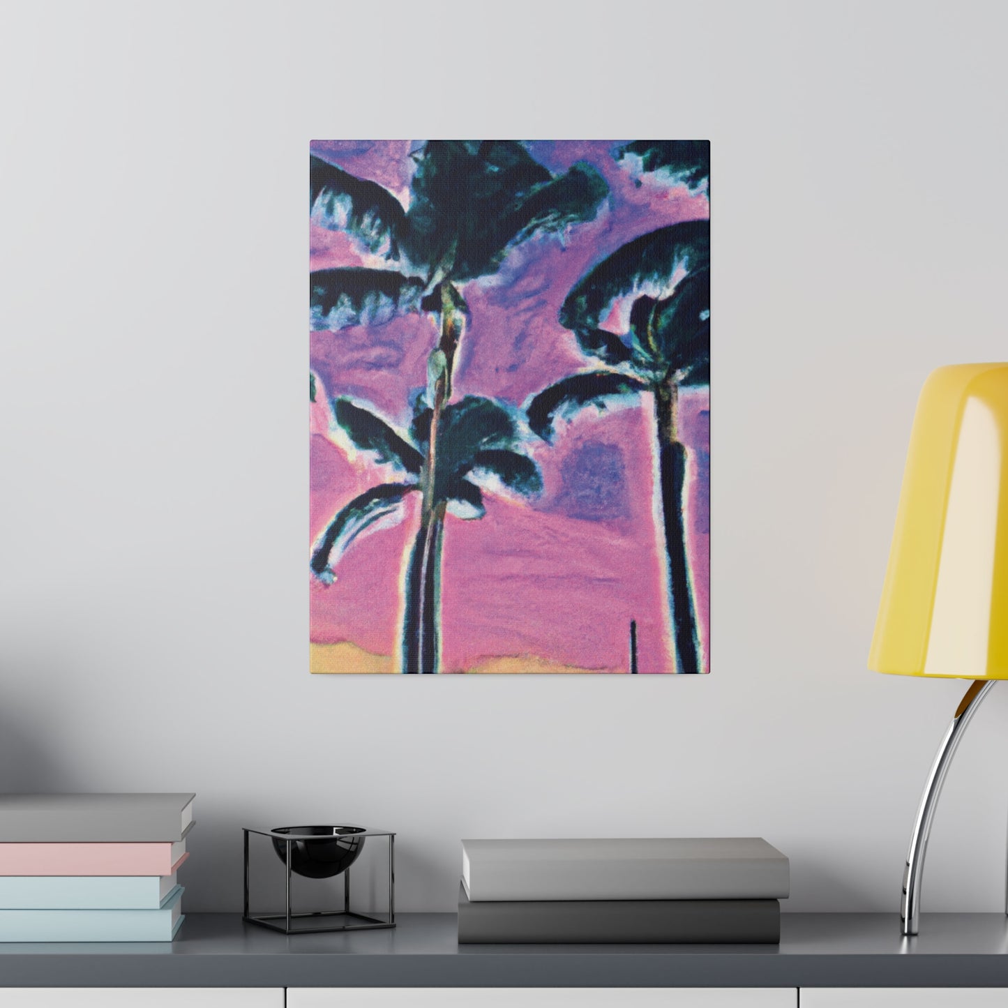 5697K - Miami Beach Sunset Painting Print | Miami | Beach | Sunset | Poster | Home Decor | Wall Art | Canvas