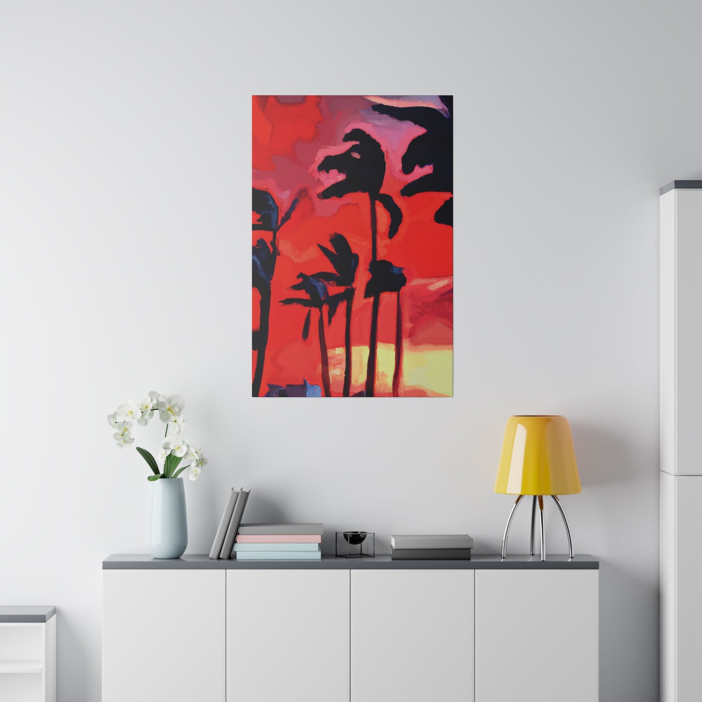 7933T - Miami Beach Sunset Painting Print | Miami | Beach | Sunset | Poster | Home Decor | Wall Art | Canvas