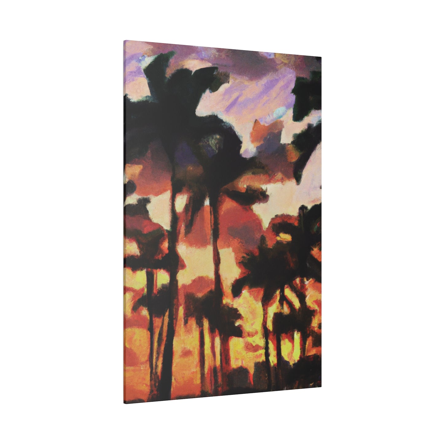 8396Z - Miami Beach Sunset Painting Print | Miami | Beach | Sunset | Poster | Home Decor | Wall Art | Canvas