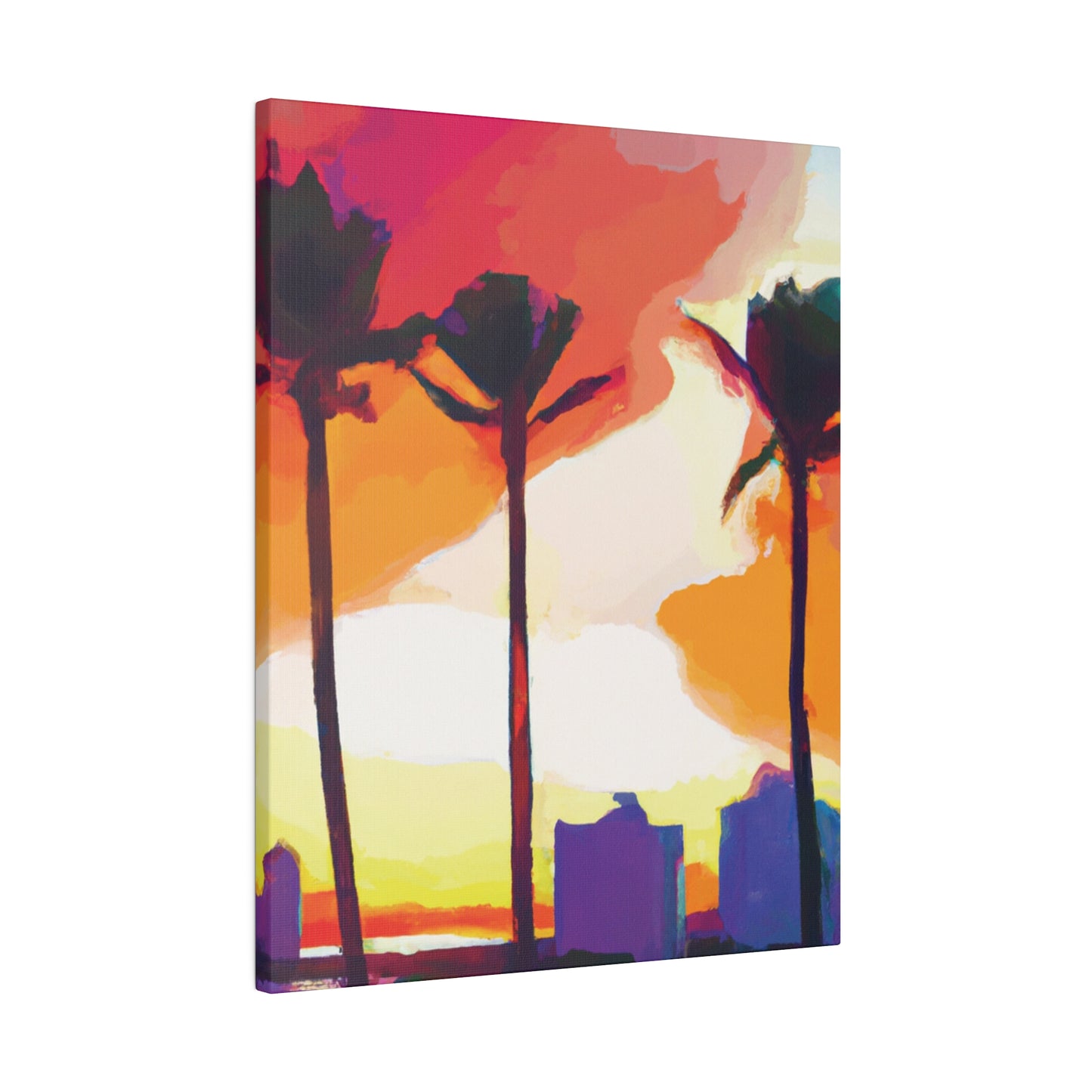 1605J - Miami Beach Sunset Painting Print | Miami | Beach | Sunset | Poster | Home Decor | Wall Art | Canvas