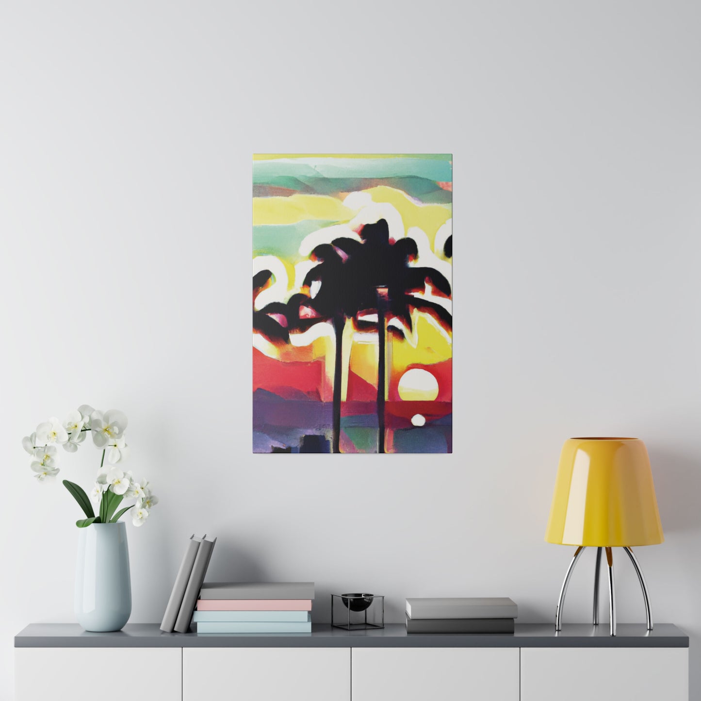 4134X - Miami Beach Sunset Painting Print | Miami | Beach | Sunset | Poster | Home Decor | Wall Art | Canvas