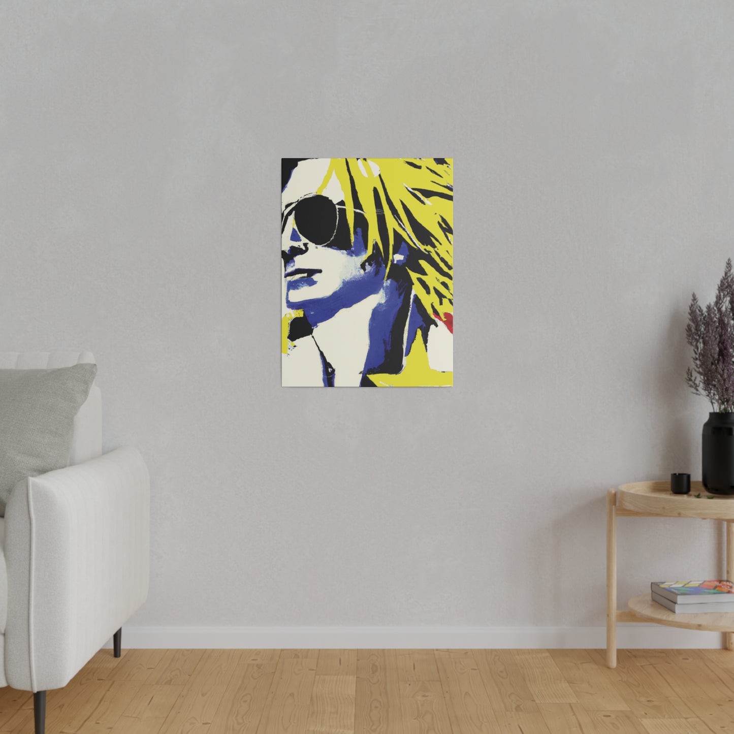 8928P - Rockstar Painting Print | Face | Abstract | Poster | Home Decor | Wall Art | Music Art | Canvas