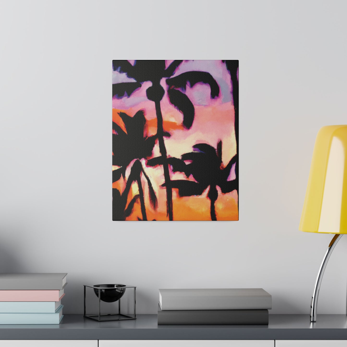 2090A - Miami Beach Sunset Painting Print | Miami | Beach | Sunset | Poster | Home Decor | Wall Art | Canvas