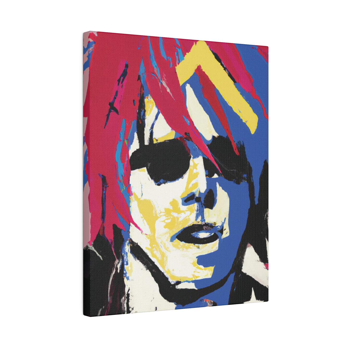 9537K - Rockstar Painting Print | Face | Abstract | Poster | Home Decor | Wall Art | Music Art | Canvas