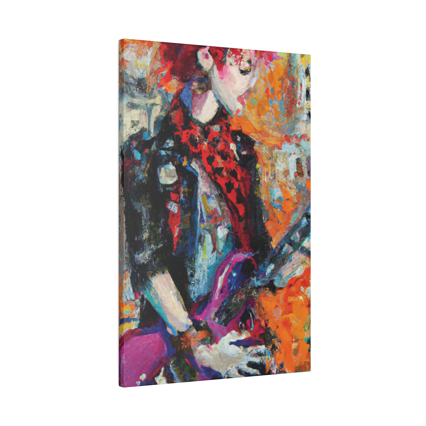 9348Q - Rockstar Oil Painting Style Print | Poster | Home Decor | Wall Art | Music Art | Canvas