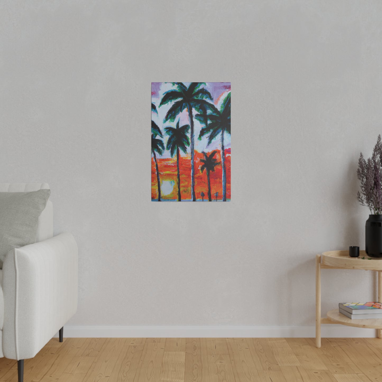 5398G - Miami Beach Sunset Painting Print | Miami | Beach | Sunset | Poster | Home Decor | Wall Art | Canvas