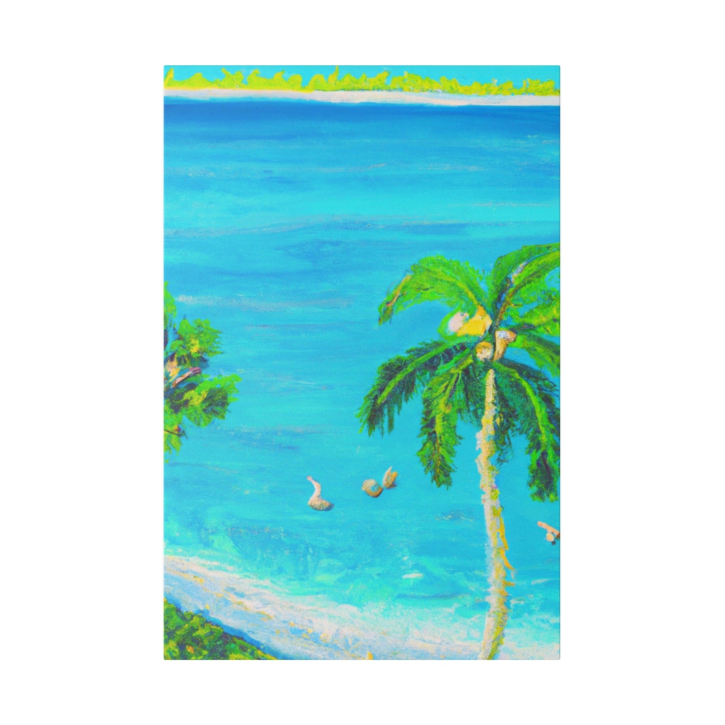 3749J - Bahamas Ocean Painting Print | Bahamas | Ocean | Beach | Poster | Home Decor | Wall Art | Canvas