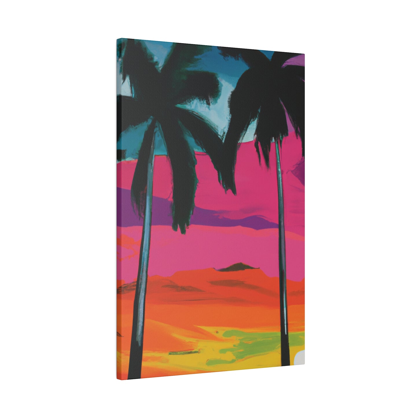 9027A - Miami Beach Sunset Painting Print | Miami | Beach | Sunset | Poster | Home Decor | Wall Art | Canvas