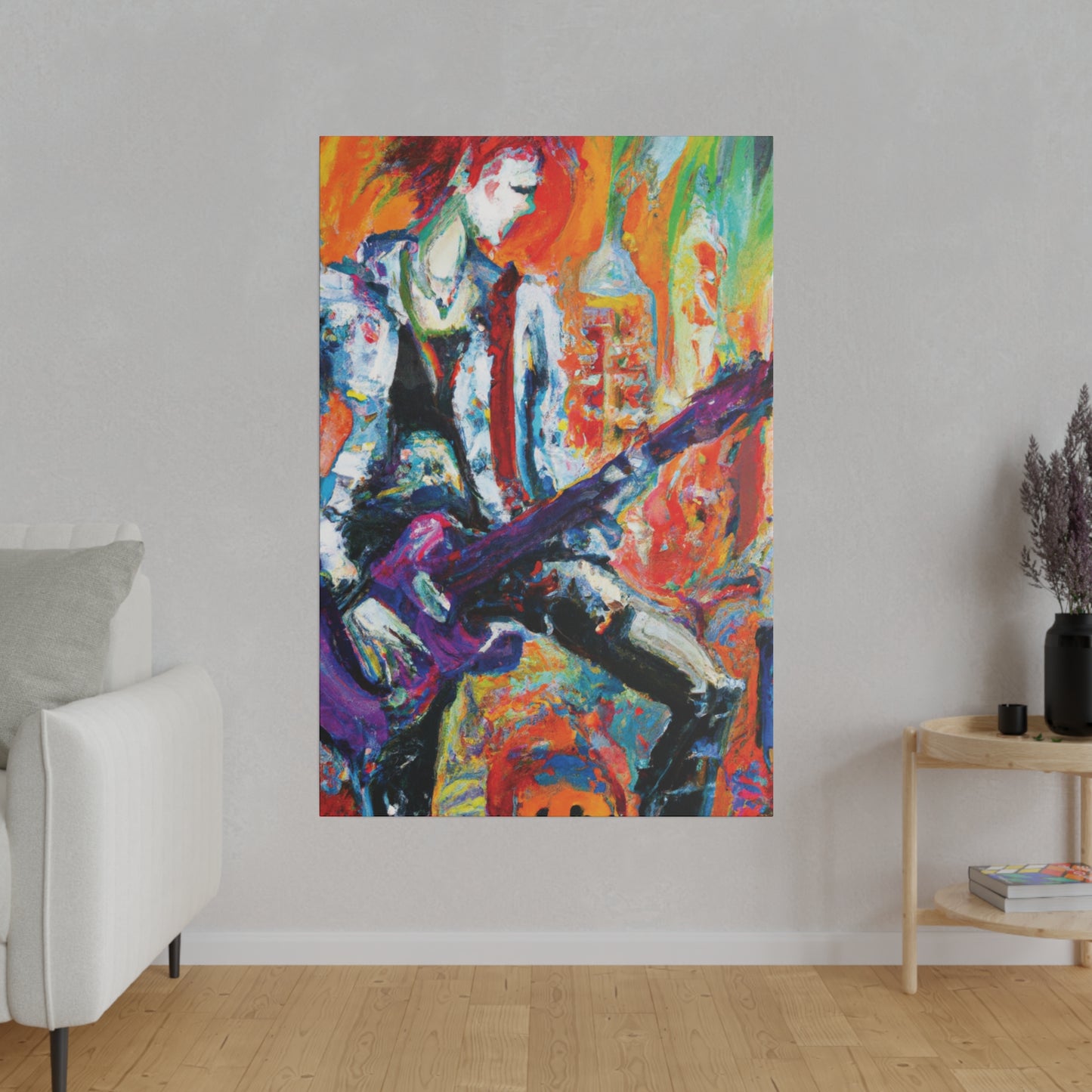 6891P - Rockstar Oil Painting Style Print | Poster | Home Decor | Wall Art | Music Art | Canvas