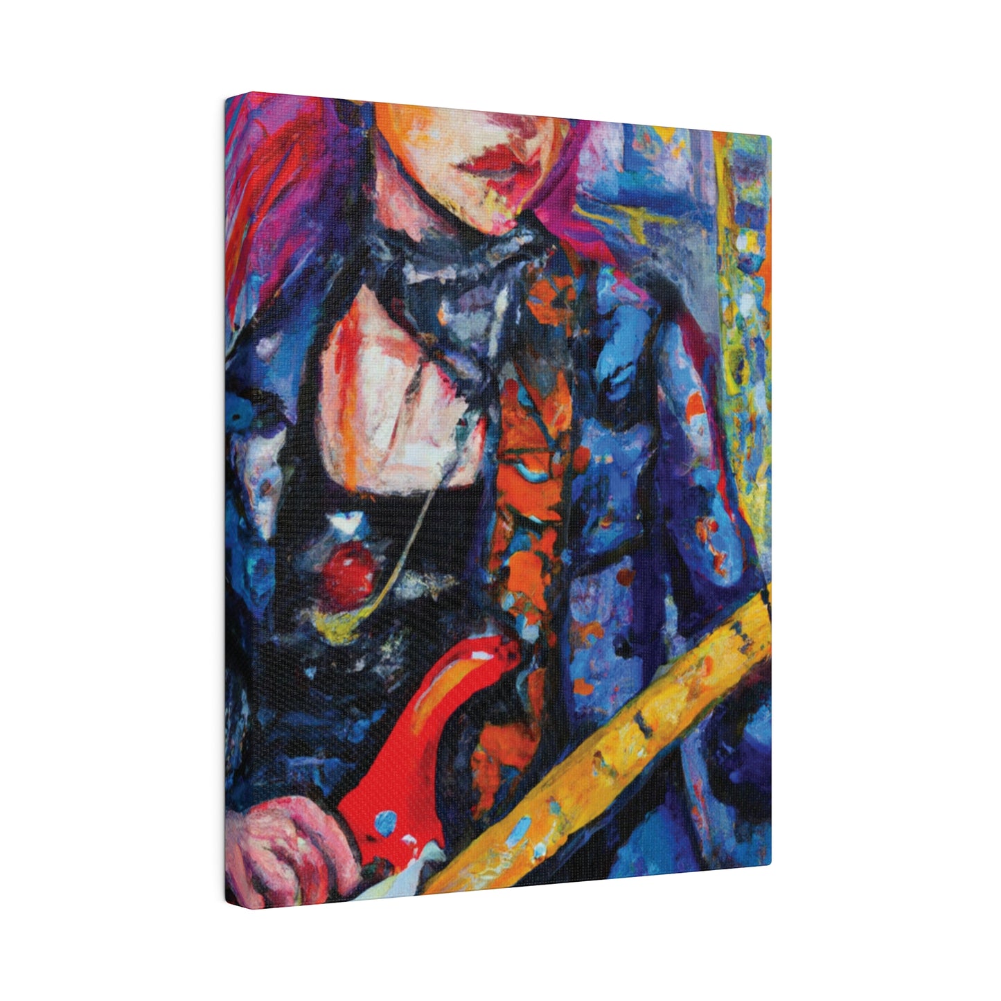 9231K - Rockstar Oil Painting Style Print | Poster | Home Decor | Wall Art | Music Art | Canvas