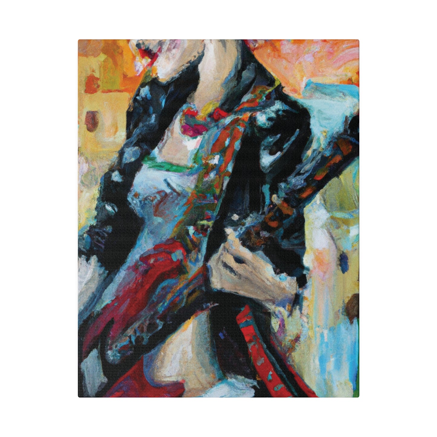 732X - Rockstar Oil Painting Style Print | Poster | Home Decor | Wall Art | Music Art | Canvas