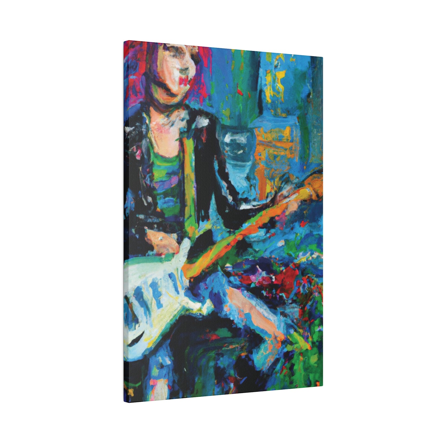 6774A - Rockstar Oil Painting Style Print | Poster | Home Decor | Wall Art | Music Art | Canvas