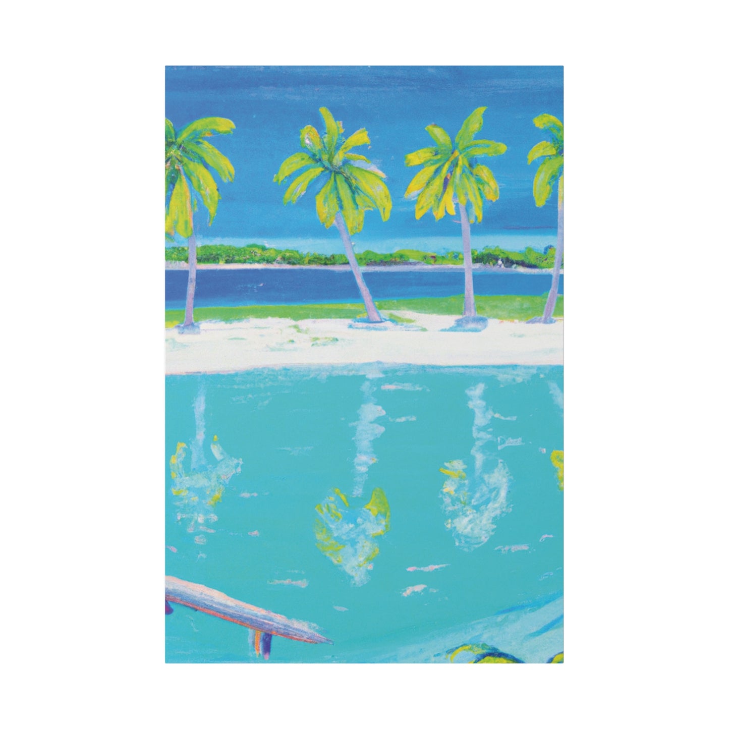 2196Z - Bahamas Ocean Painting Print | Bahamas | Ocean | Beach | Poster | Home Decor | Wall Art | Canvas