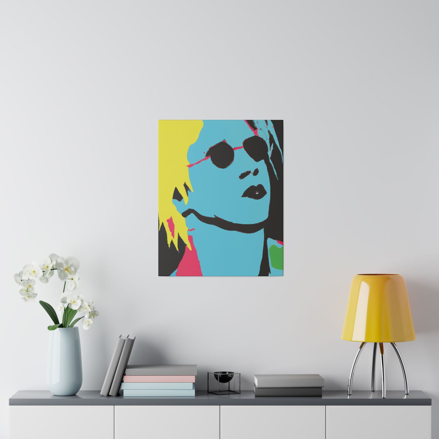 7179A - Rockstar Painting Print | Face | Abstract | Poster | Home Decor | Wall Art | Music Art | Canvas