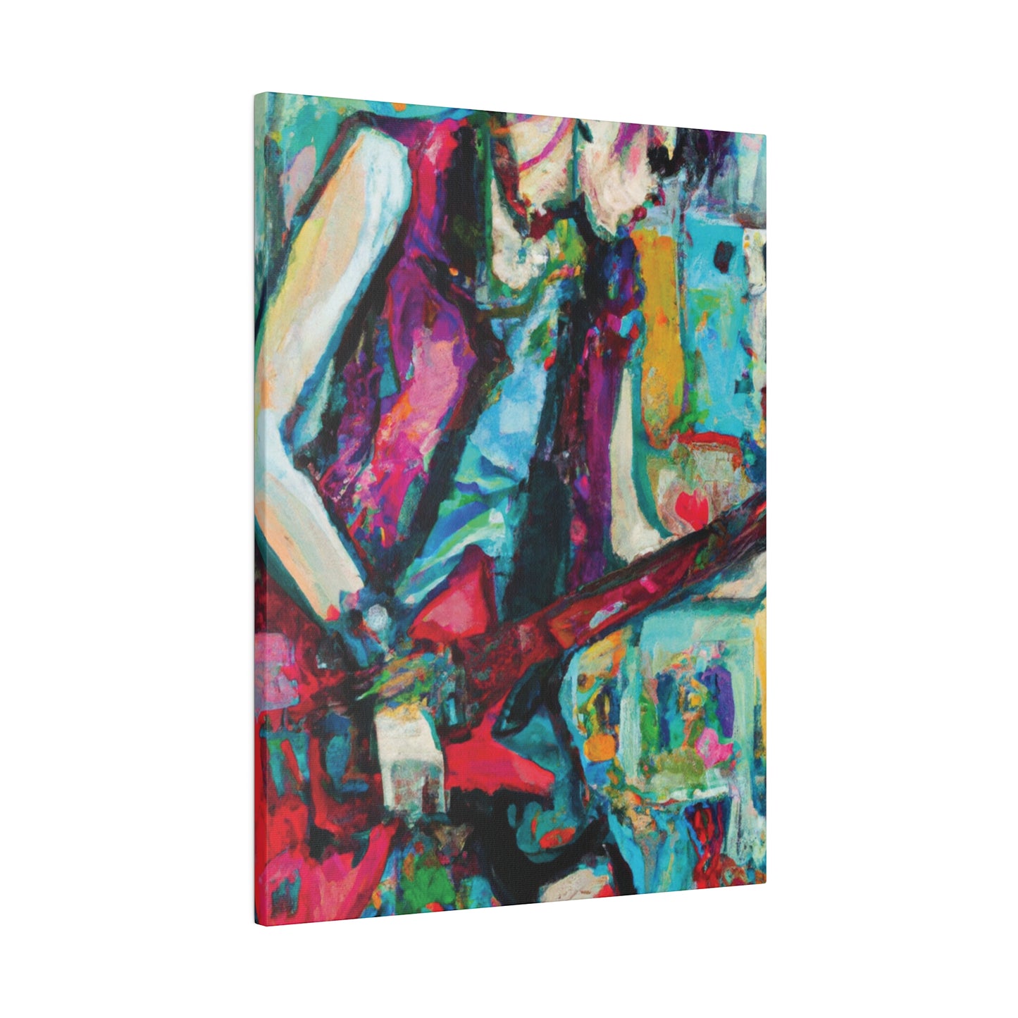 8398K - Rockstar Oil Painting Style Print | Poster | Home Decor | Wall Art | Music Art | Canvas