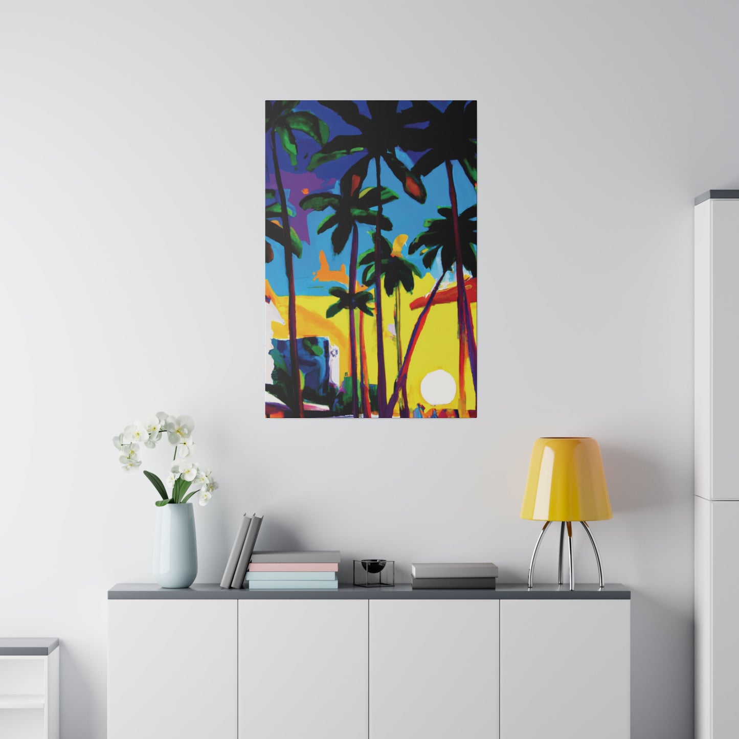 7182X - Miami Beach Sunset Painting Print | Miami | Beach | Sunset | Poster | Home Decor | Wall Art | Canvas