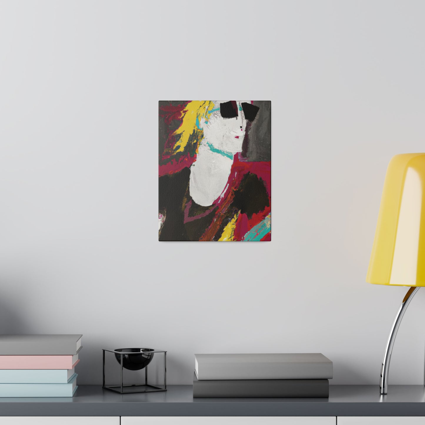 9346S - Rockstar Painting Print | Face | Abstract | Poster | Home Decor | Wall Art | Music Art | Canvas