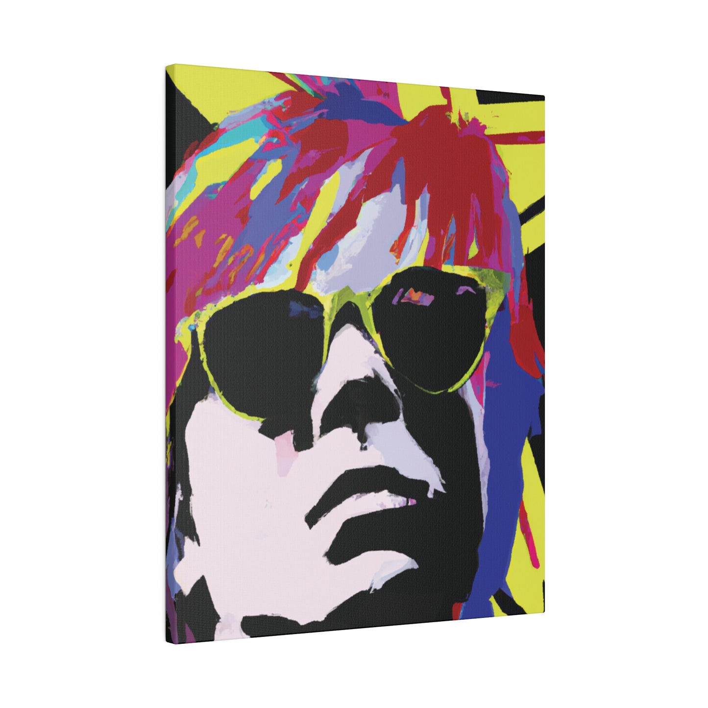 2184J - Rockstar Painting Print | Face | Abstract | Poster | Home Decor | Wall Art | Music Art | Canvas