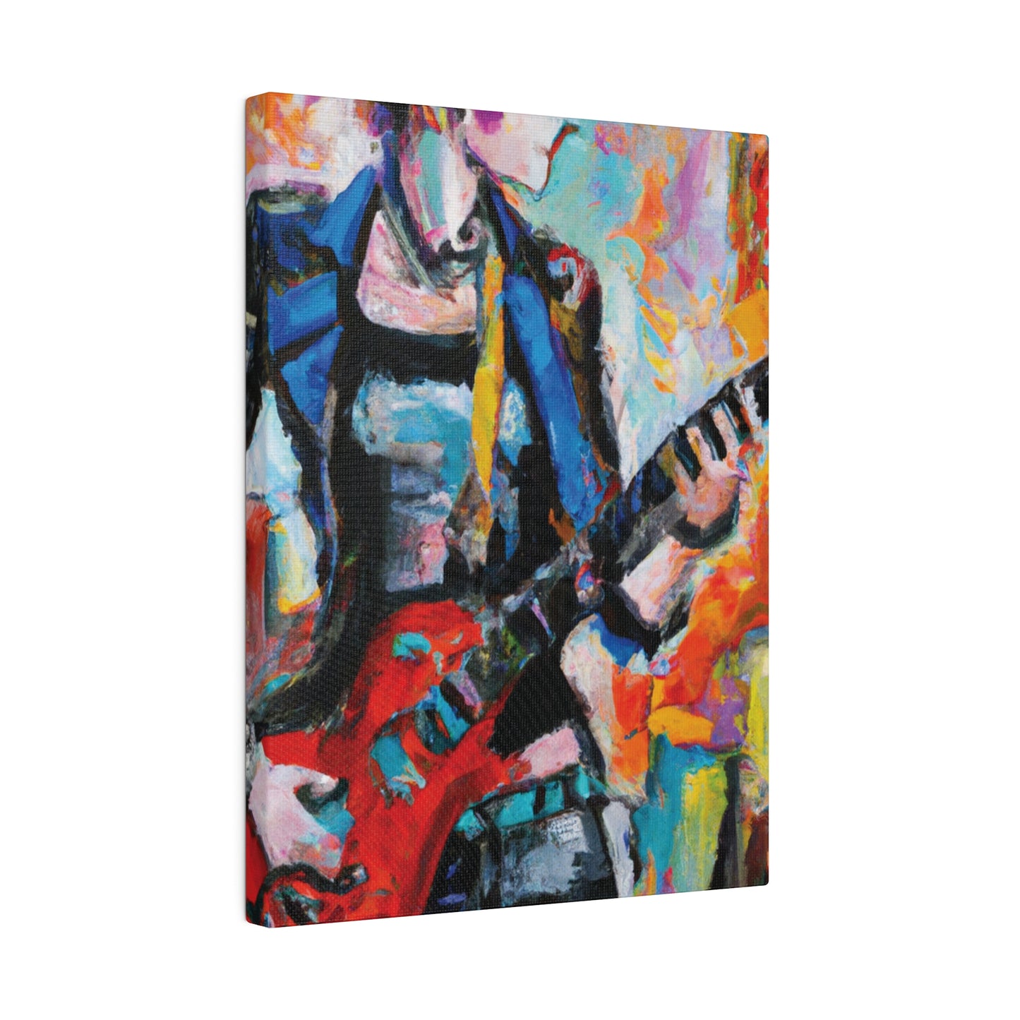 3278V - Rockstar Oil Painting Style Print | Poster | Home Decor | Wall Art | Music Art | Canvas