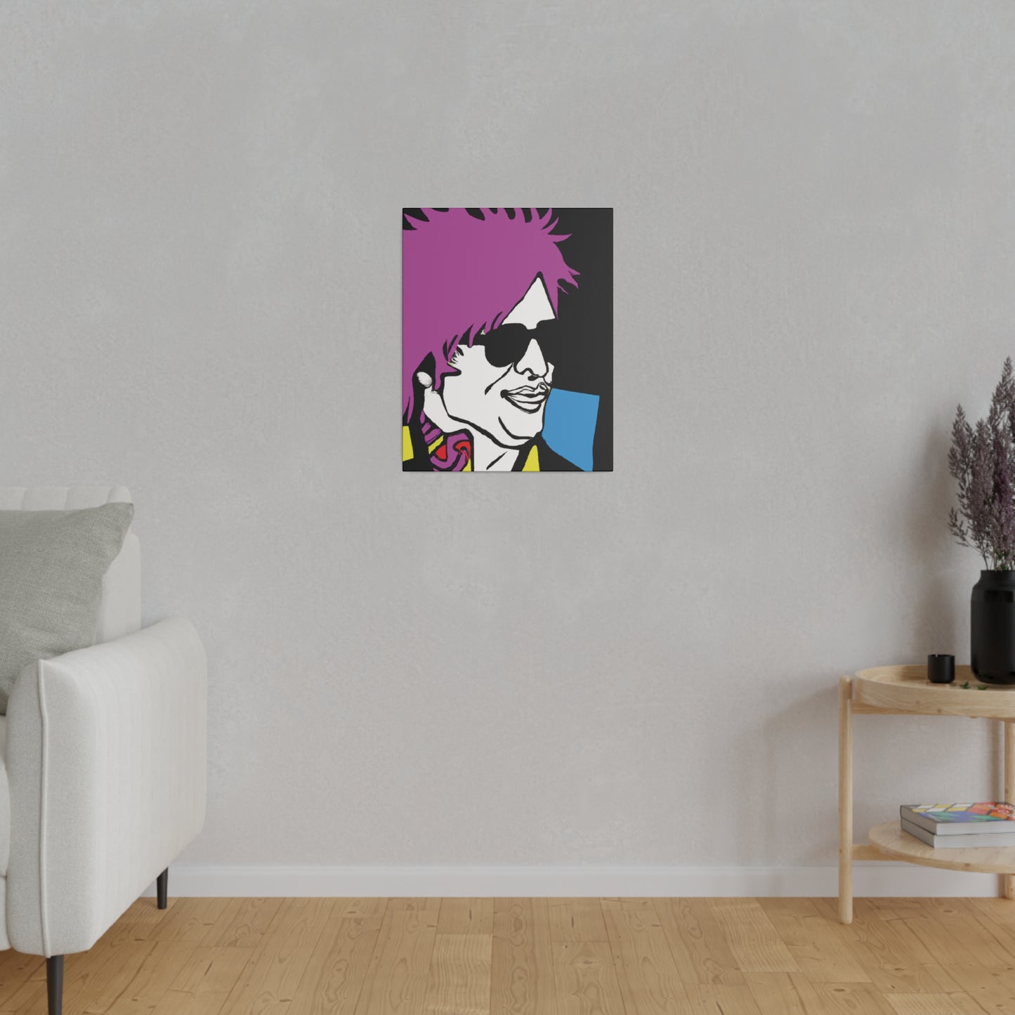 5182H - Rockstar Painting Print | Face | Abstract | Poster | Home Decor | Wall Art | Music Art | Canvas