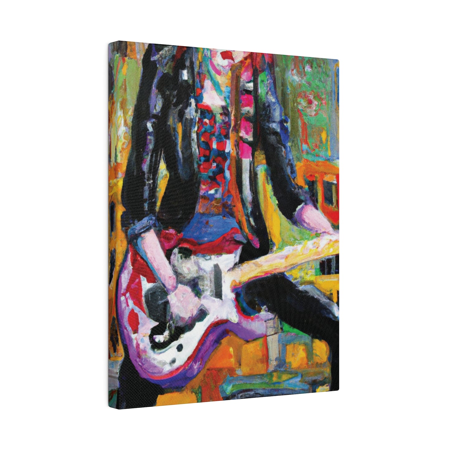 834H - Rockstar Oil Painting Style Print | Poster | Home Decor | Wall Art | Music Art | Canvas