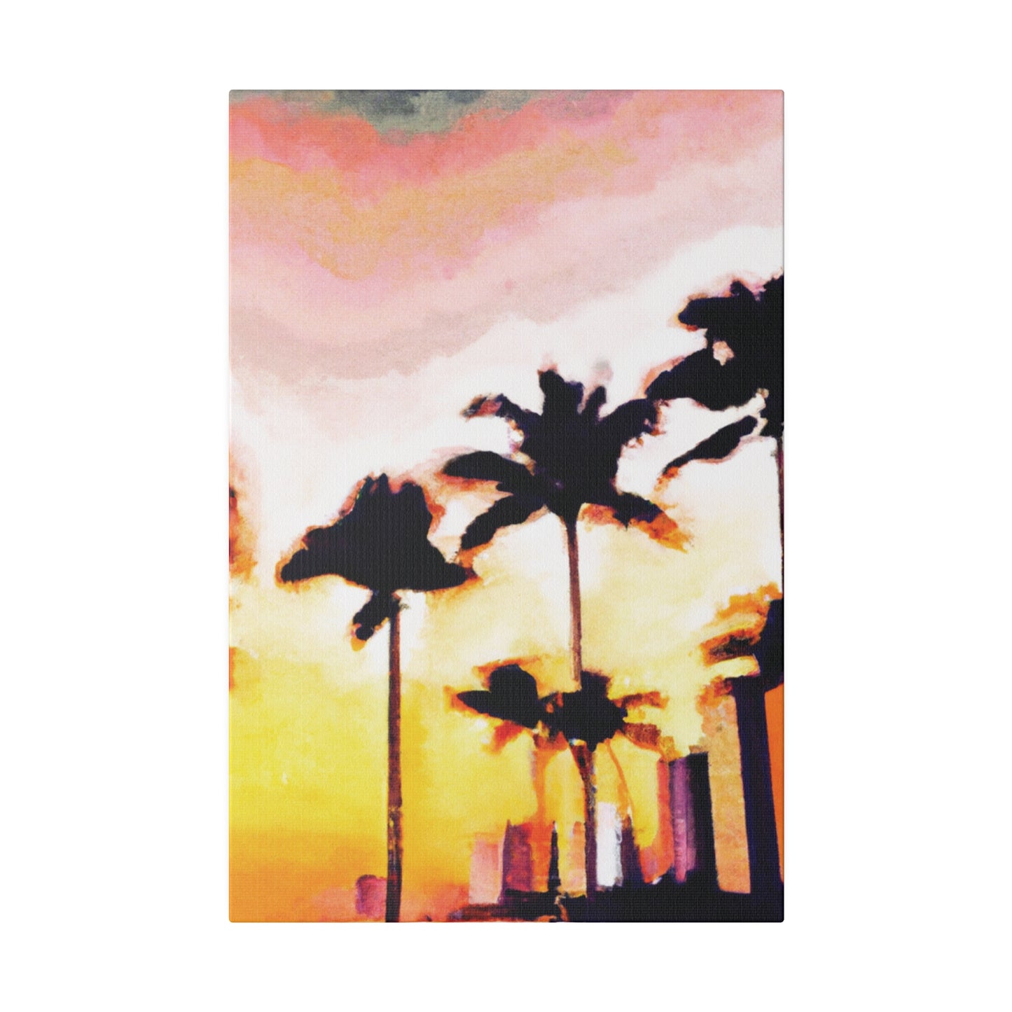 8005X - Miami Beach Sunset Painting Print | Miami | Beach | Sunset | Poster | Home Decor | Wall Art | Canvas