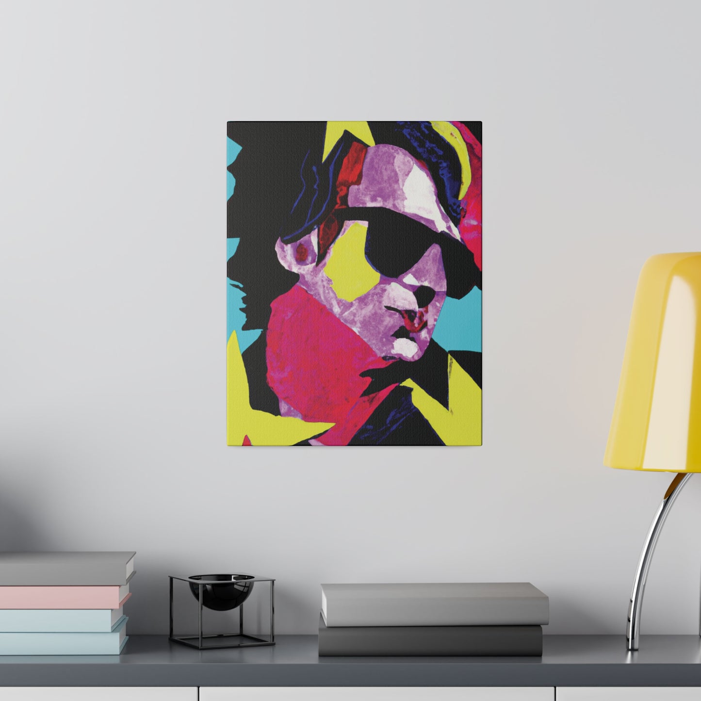 6749z - Rockstar Painting Print | Face | Abstract | Poster | Home Decor | Wall Art | Music Art | Canvas