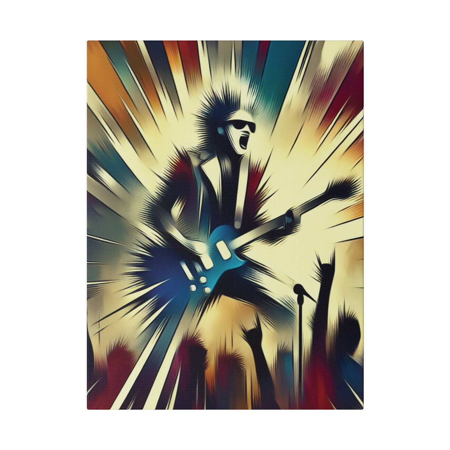 1872L - Rockstar Painting Print | Face | Abstract | Poster | Home Decor | Wall Art | Music Art | Canvas