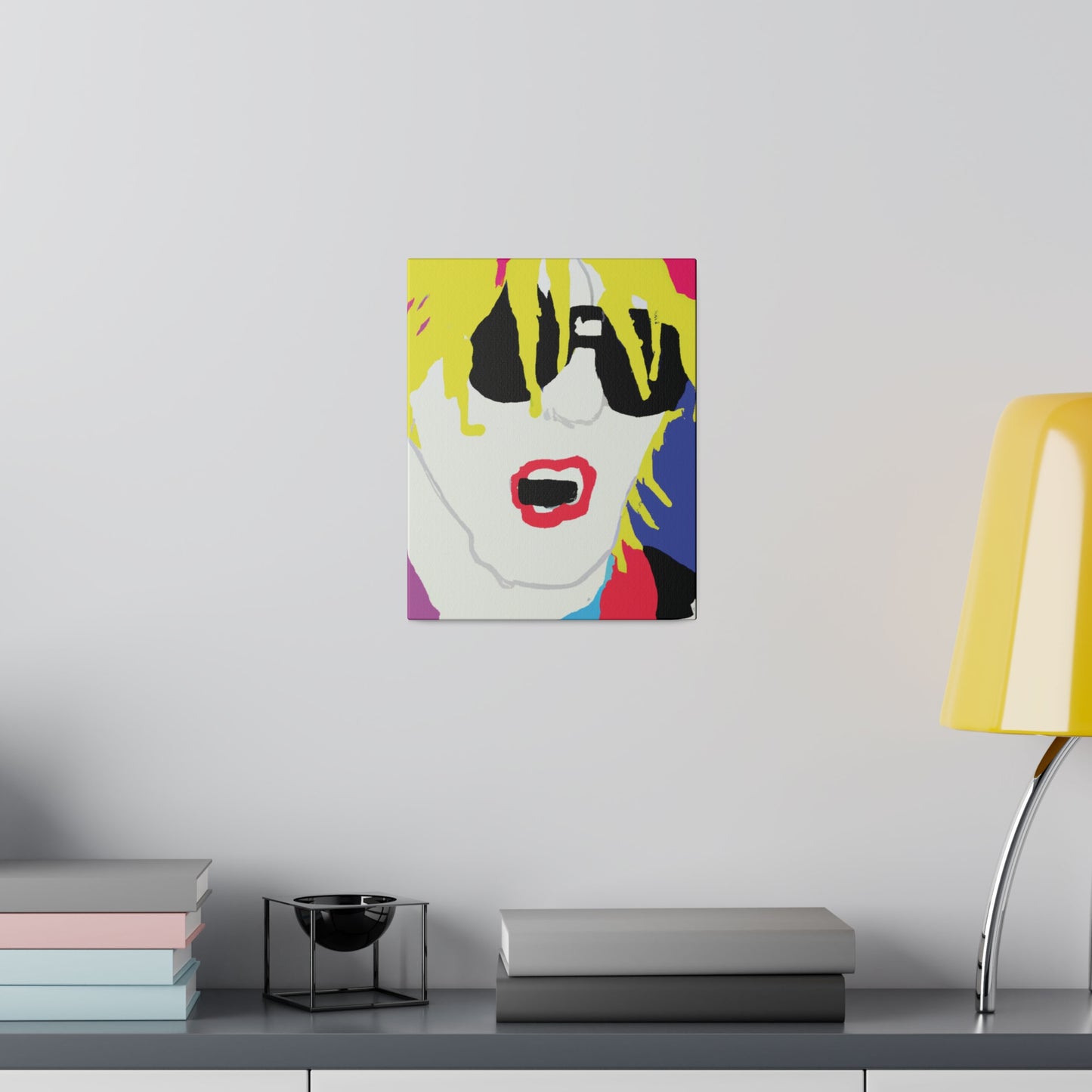 5917X - Rockstar Painting Print | Face | Abstract | Poster | Home Decor | Wall Art | Music Art | Canvas