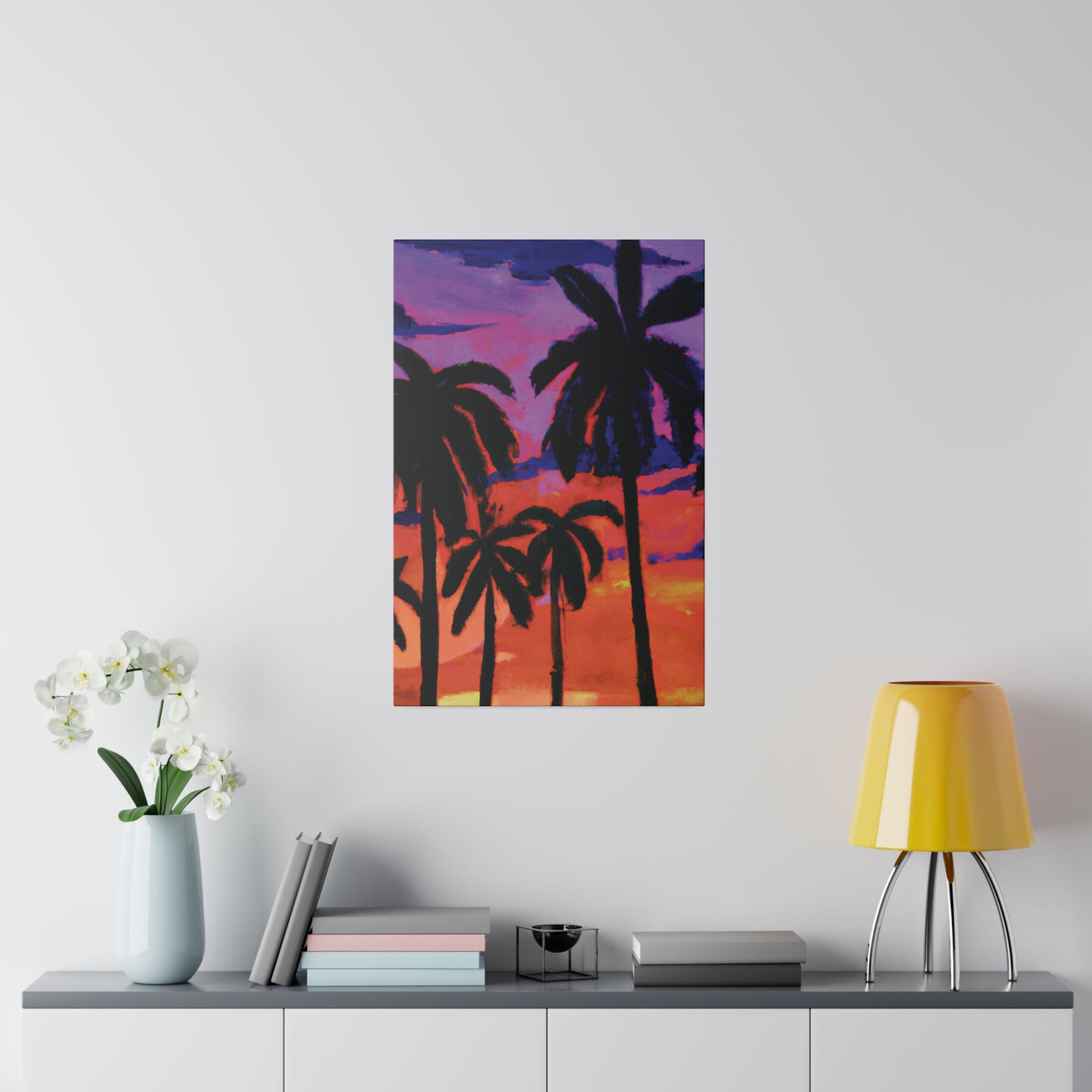 8314G - Miami Beach Sunset Painting Print | Miami | Beach | Sunset | Poster | Home Decor | Wall Art | Canvas