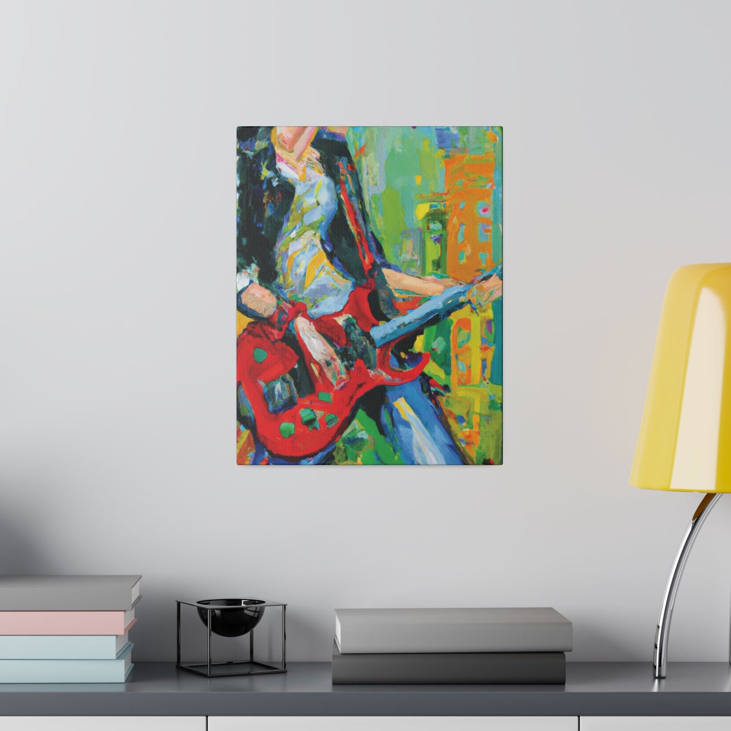 7369K - Rockstar Oil Painting Style Print | Poster | Home Decor | Wall Art | Music Art | Canvas