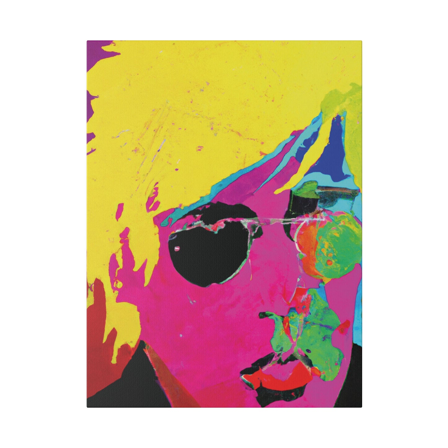 7141U - Rockstar Painting Print | Face | Abstract | Poster | Home Decor | Wall Art | Music Art | Canvas