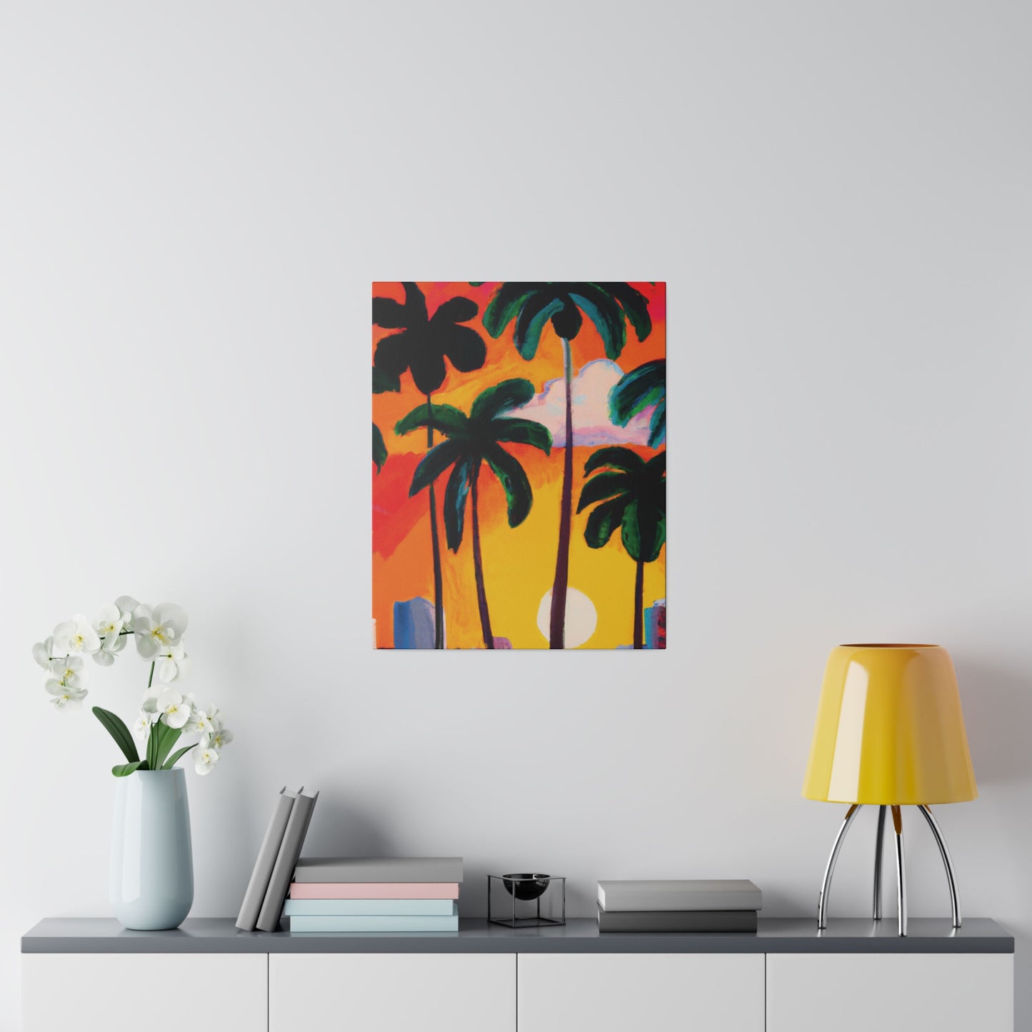 4327O - Miami Beach Sunset Painting Print | Miami | Beach | Sunset | Poster | Home Decor | Wall Art | Canvas